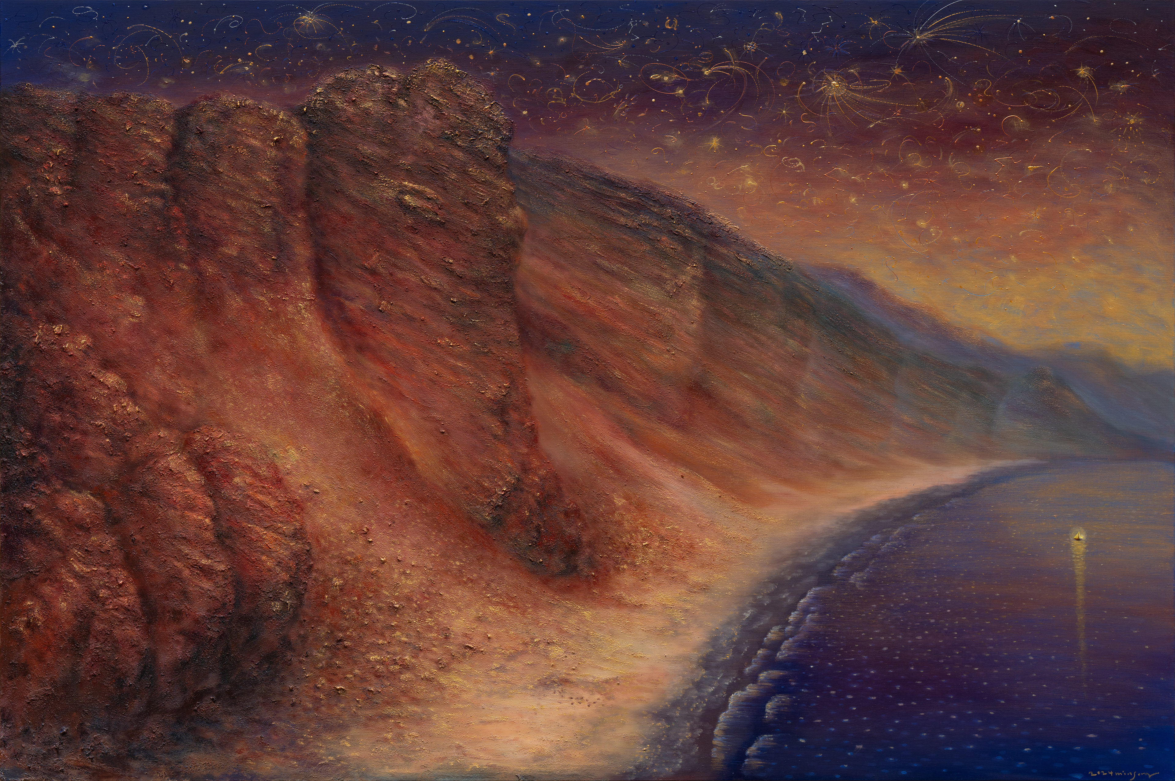 find the star_oil on canvas_97x145cm_2024