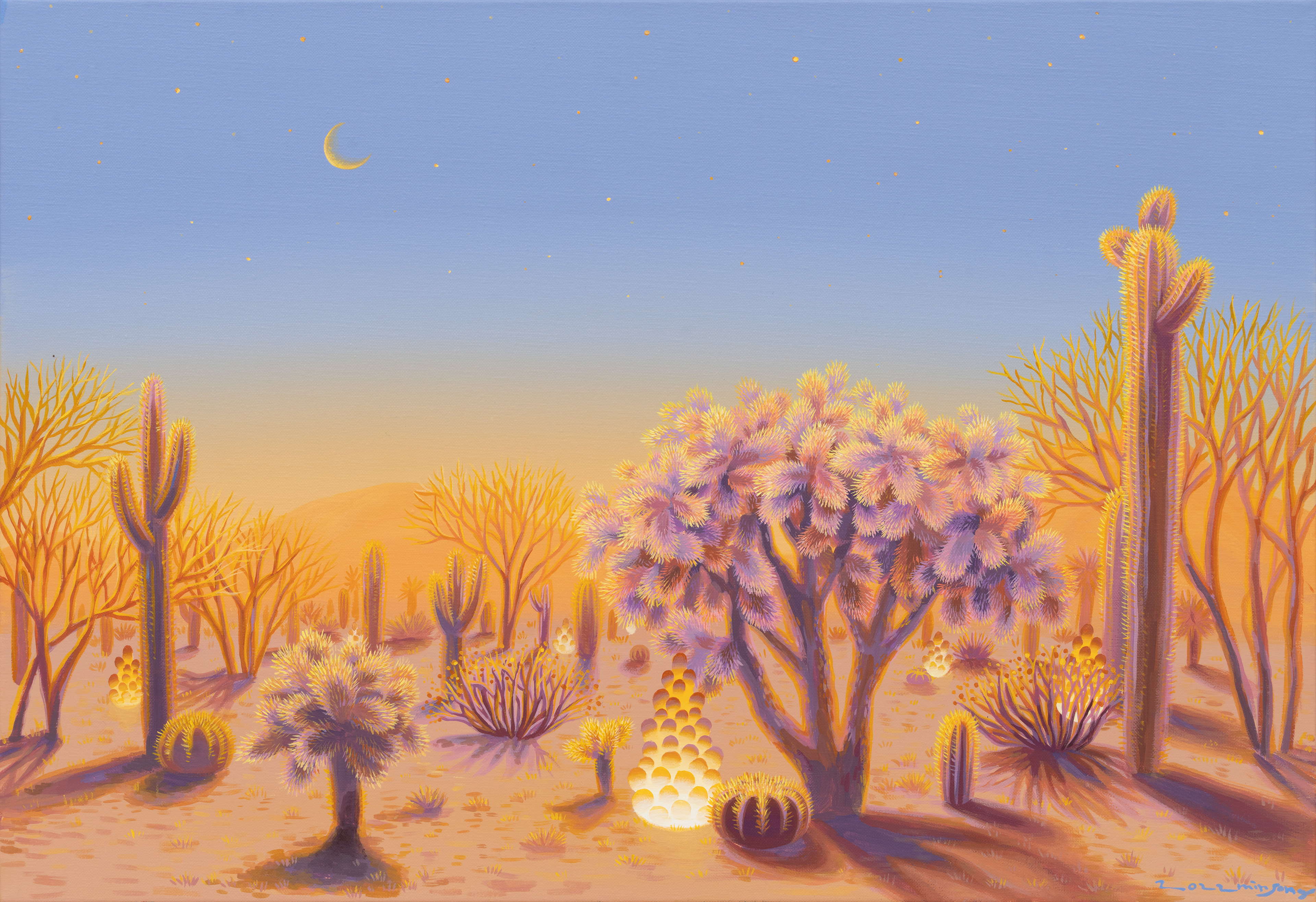 고요한 사막(Tranquille Desert)_acrylic on canvas_72.7x53cm_2022