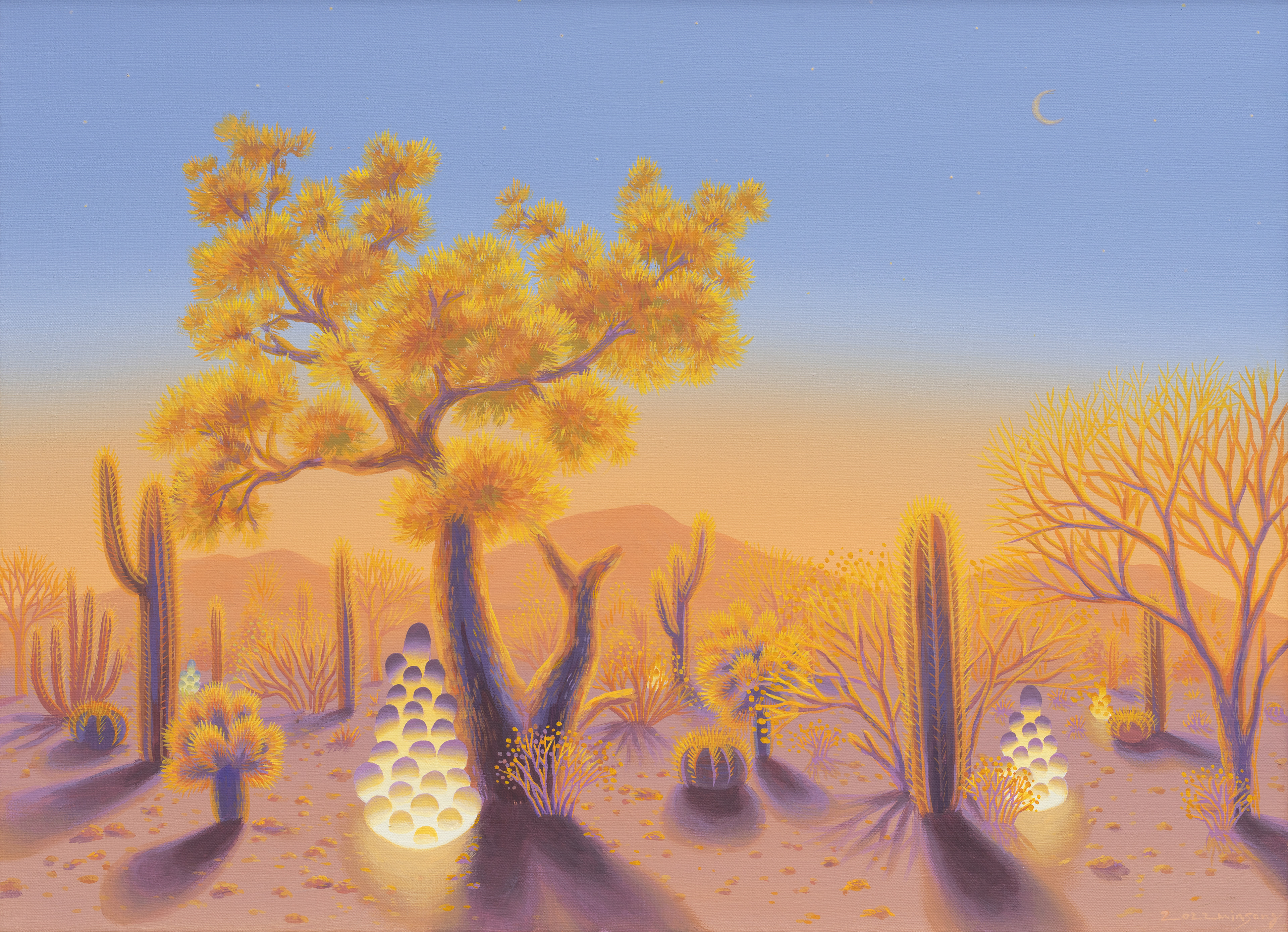 고요한 사막(Tranquille Desert)_acrylic on canvas_72.7x53.0cm_2022