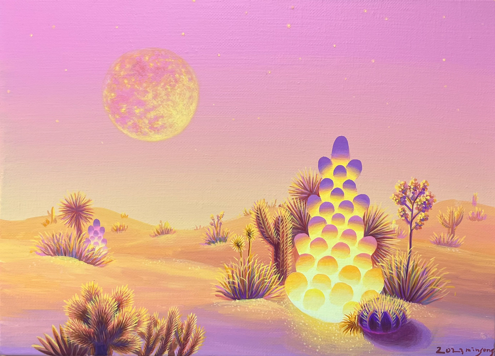 모로코의 밤_acrylic on canvas_33.4x24.2cm_2023