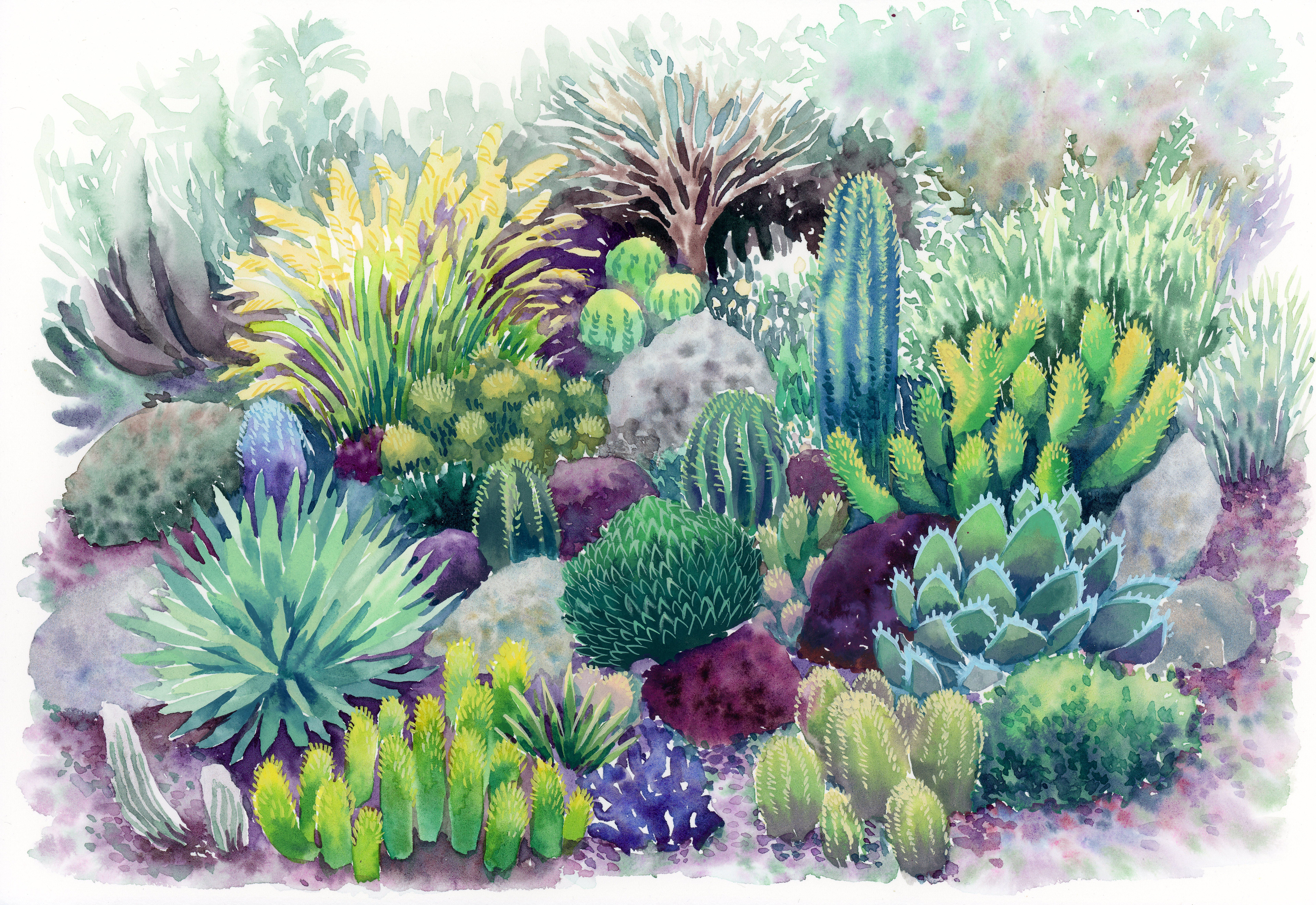 마조렐정원_30x21cm_watercolor on paper_2021