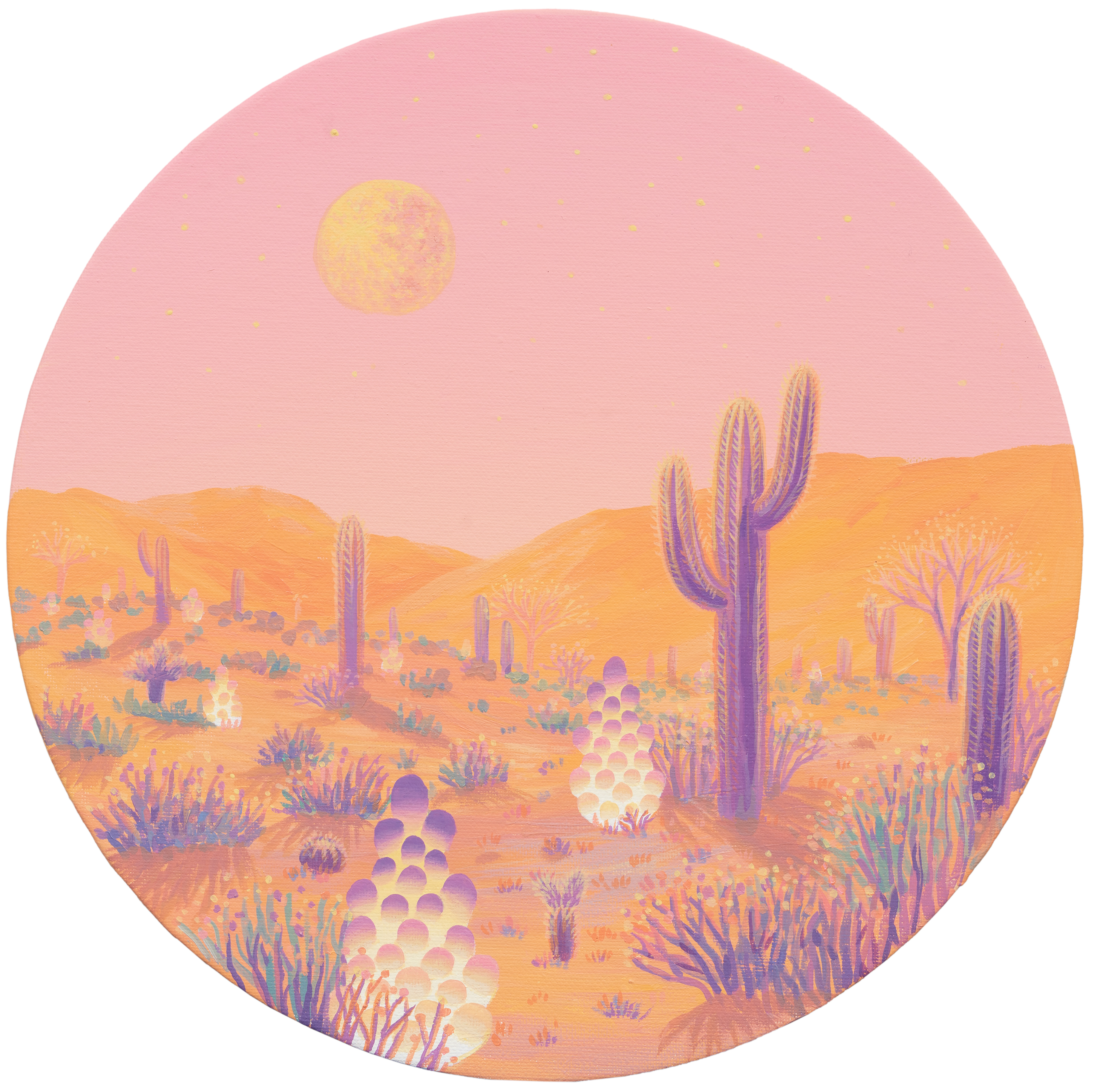 고요한 사막(Tranquille Desert)_acrylic on canvas_30x30cm_2022