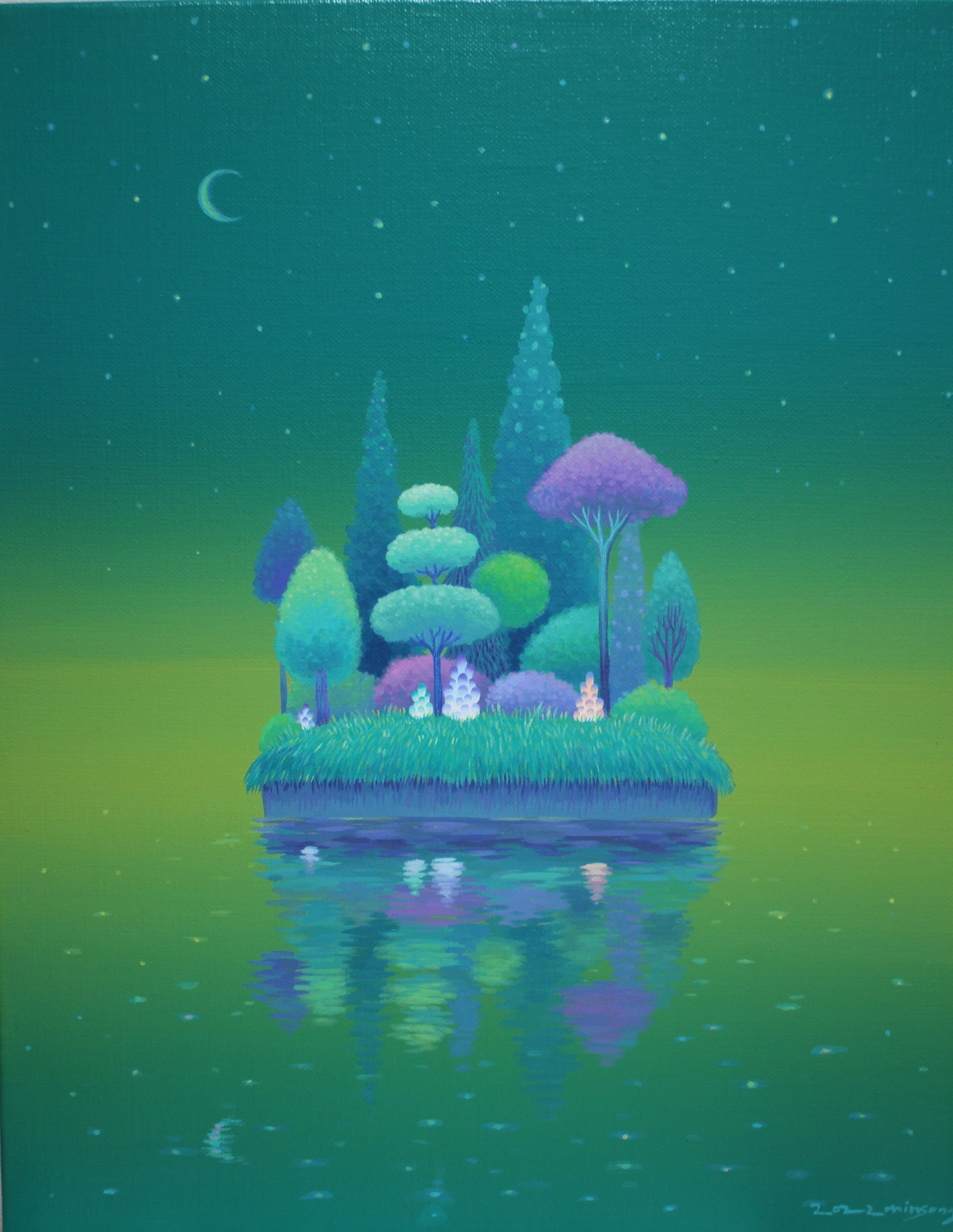 섬(island)_acrylic on canvas_40.9x31.8cm_2022