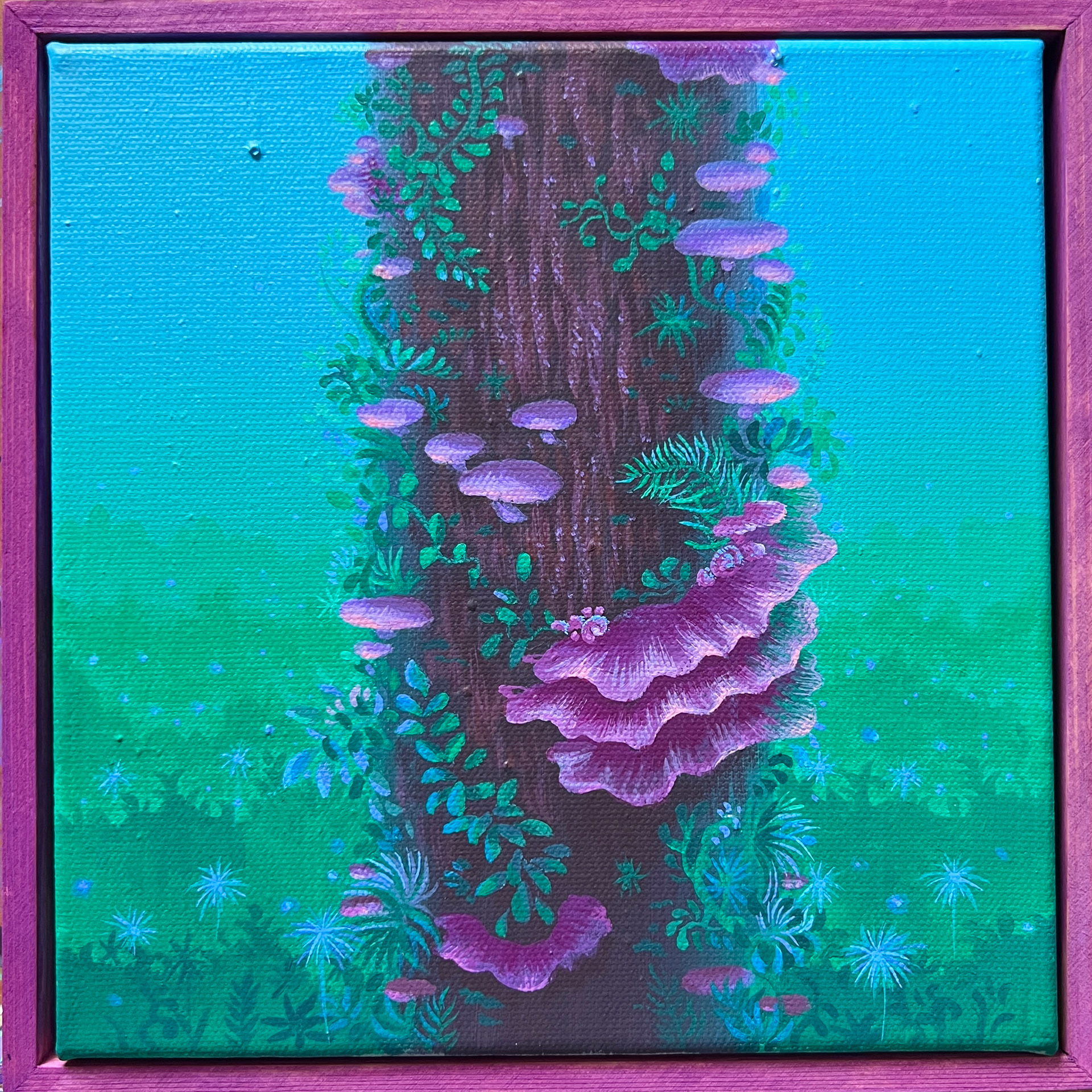 망각의 정원_acrylic on canvas_20x20cm_2025