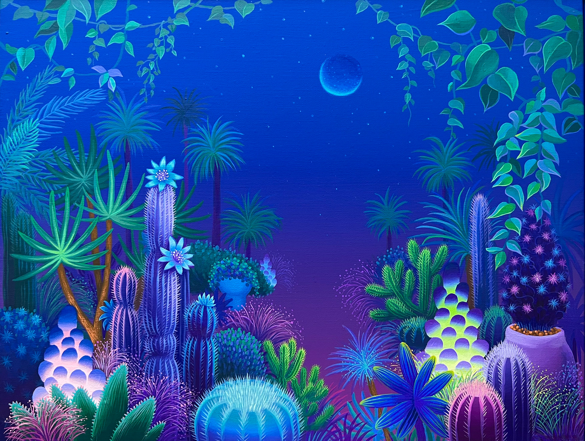 마조렐정원_acrylic on canvas_53x40.9cm_2023
