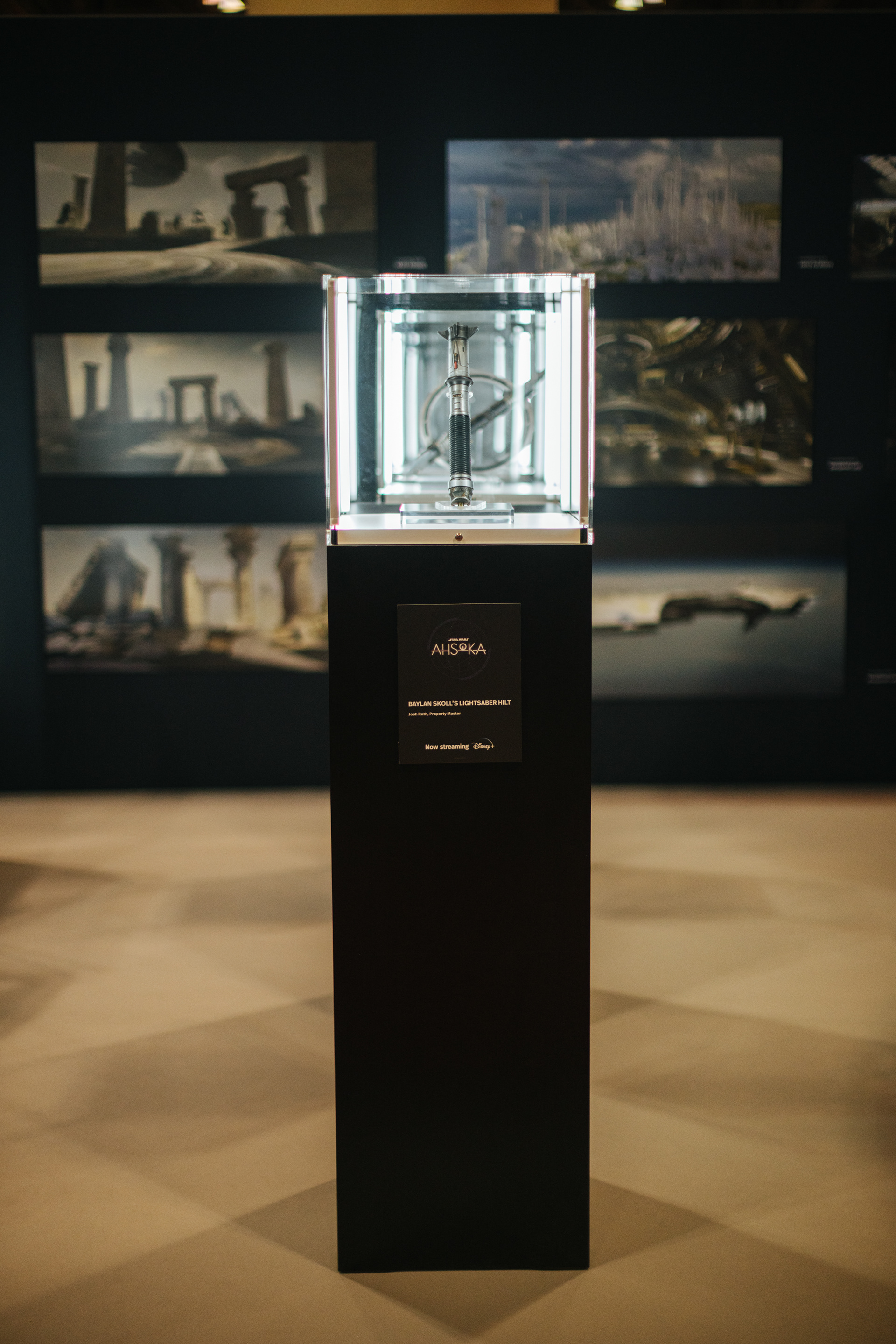 Custom Built Acrylic Cases with Branded Placards for TV Show Props