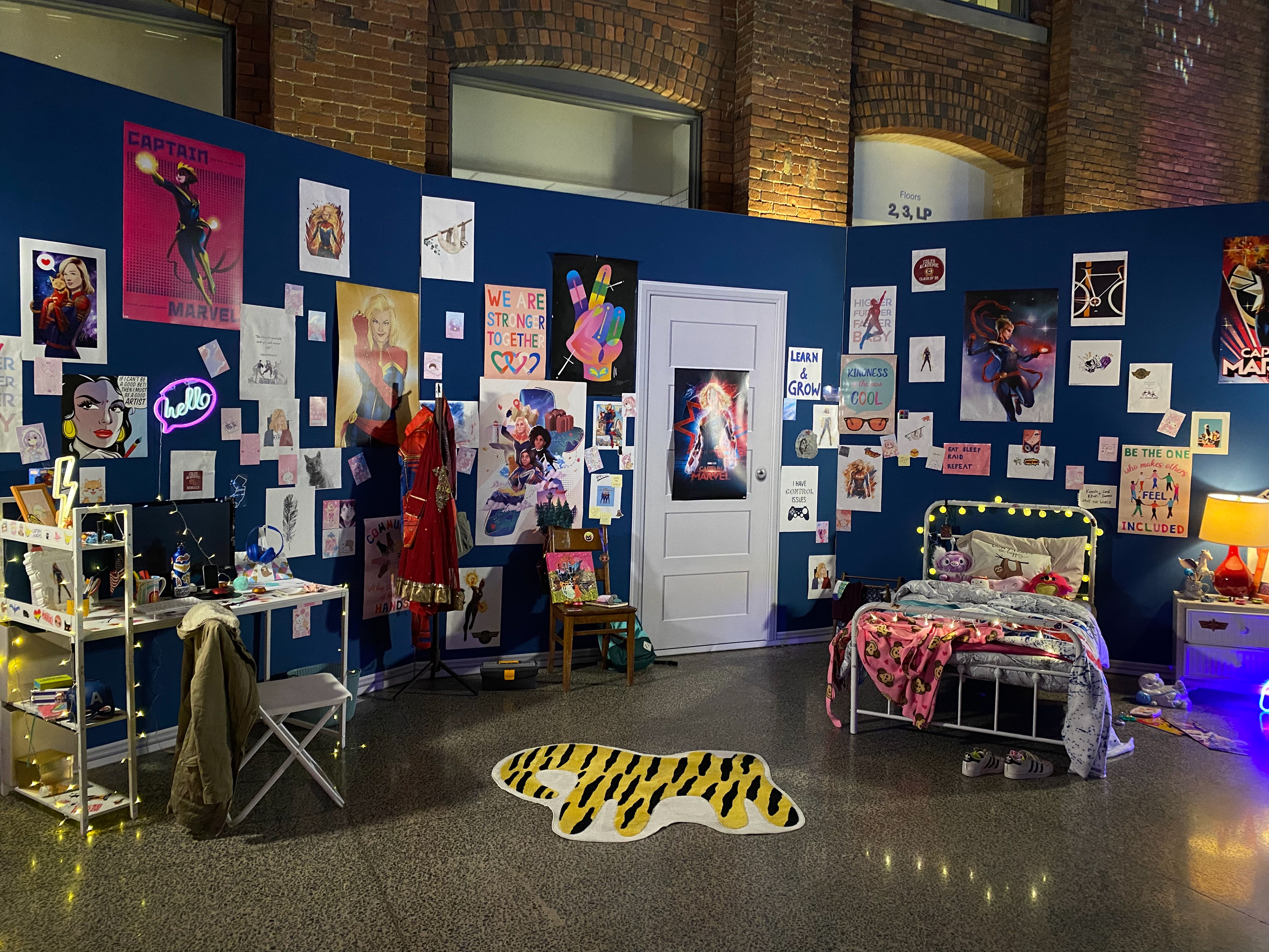 Custom Backwall with Posters + Props