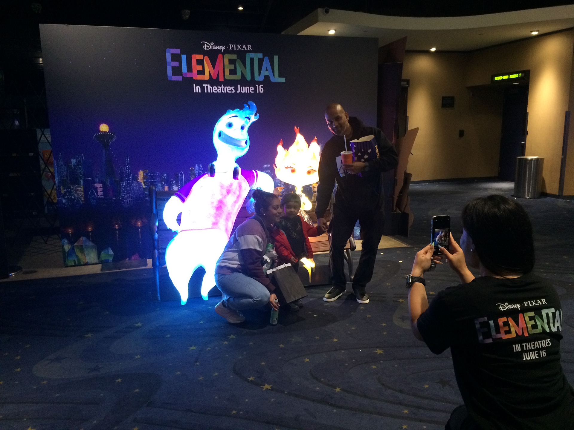 Custom Millwork Backwall + Statue