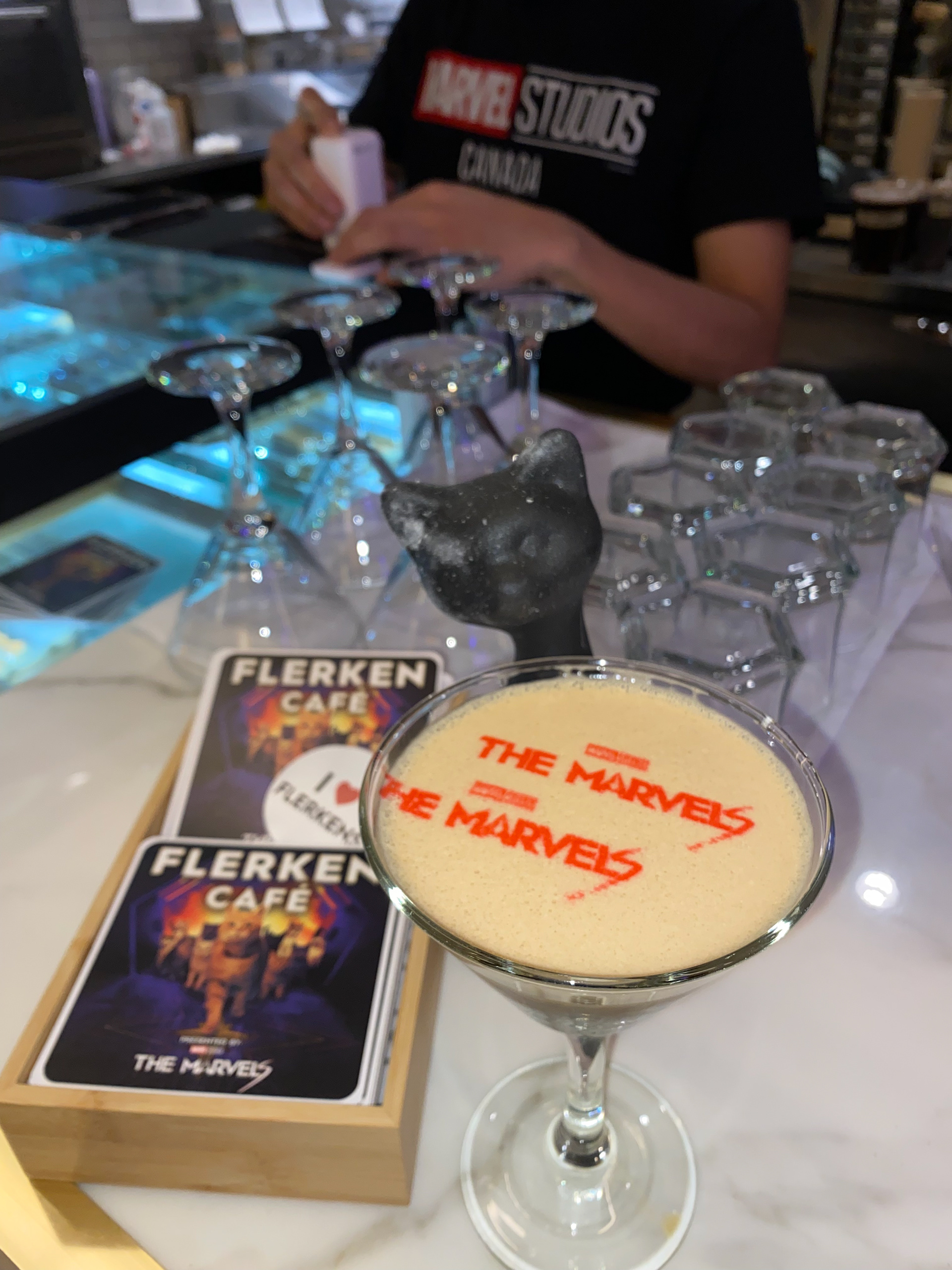 Custom Drinks with Branded Stickers + Coasters
