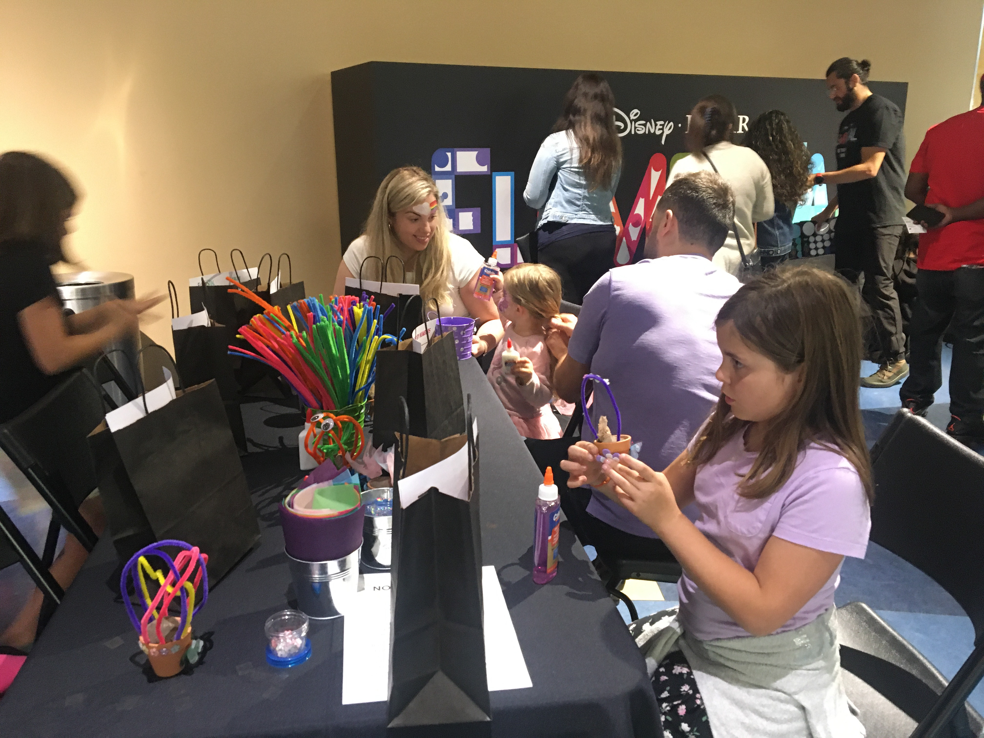 Gift Bags and Craft Table