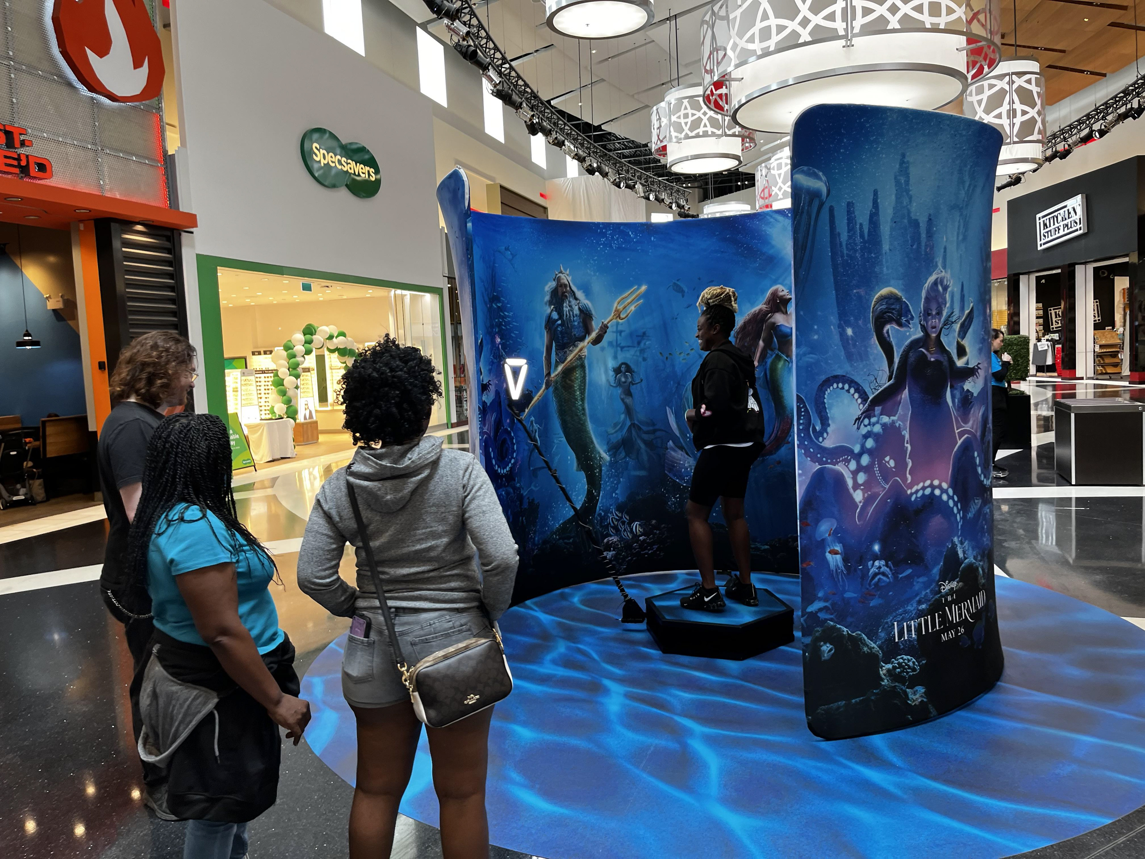 Custom 360 Video Booth and Custom 'Water' Flooring