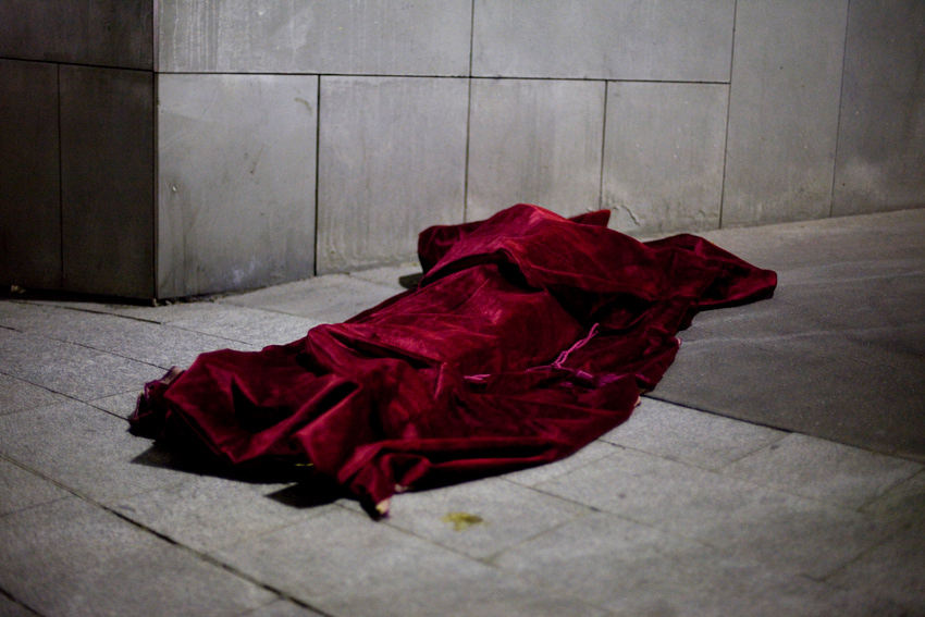 photo: Ghislain Mirat, performance at La Biennale de Belleville, 2012