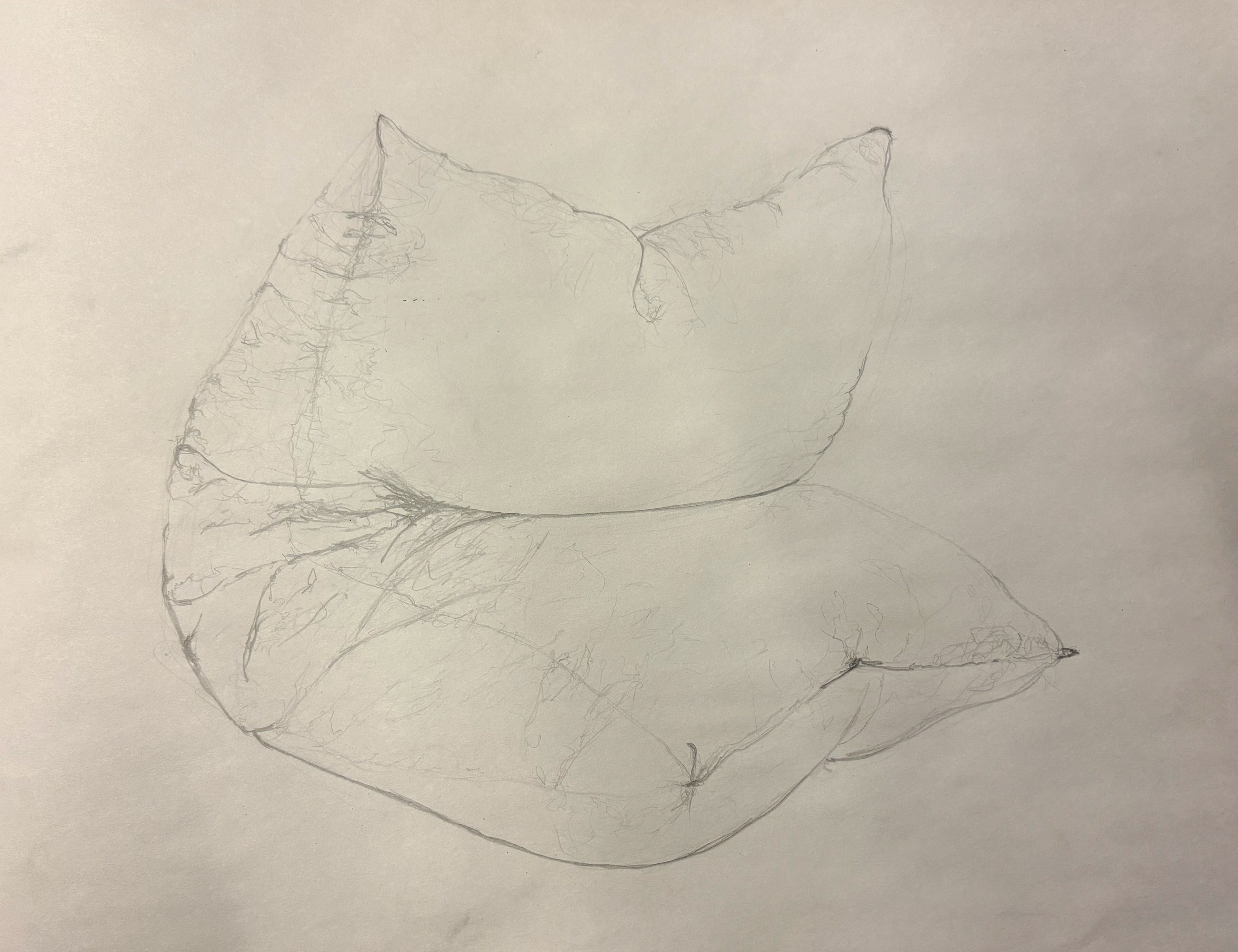 Hunched Pillow (Graphite)