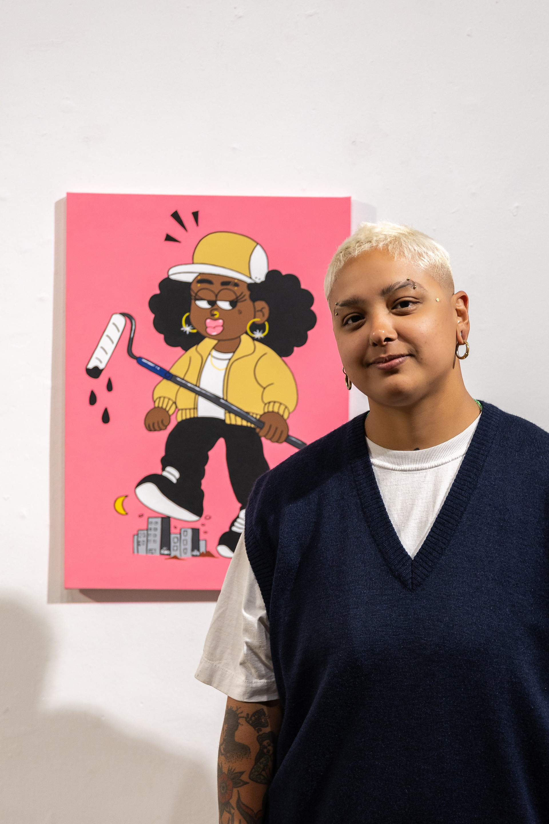 A artista urbana DPaula e sua obra