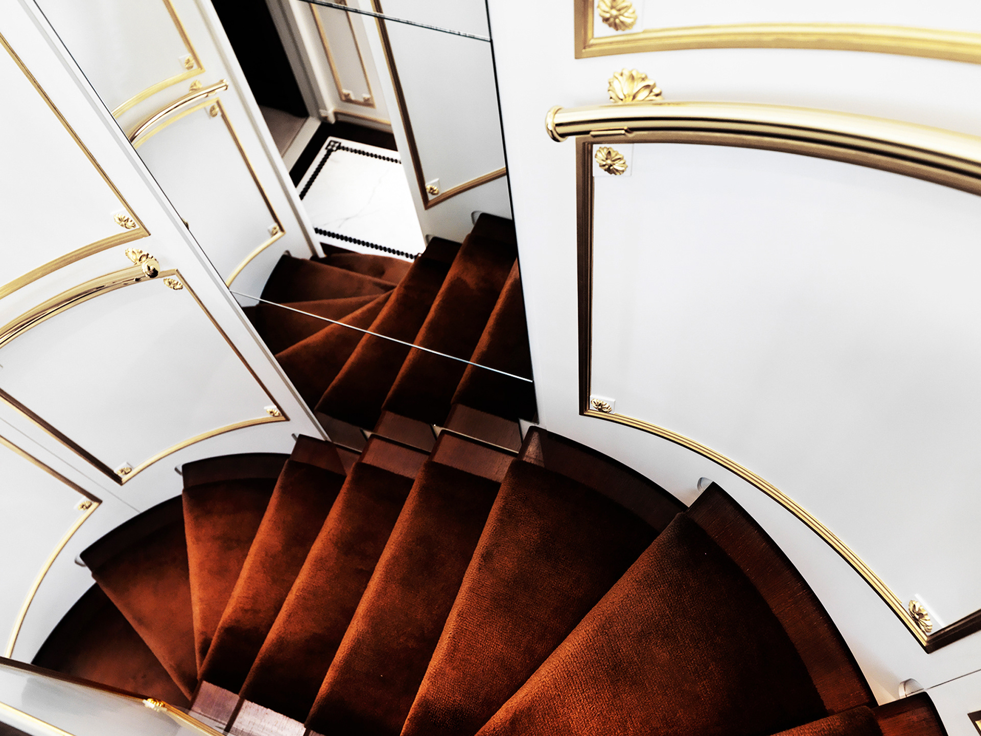 Interior art design luxury of the superyacht.