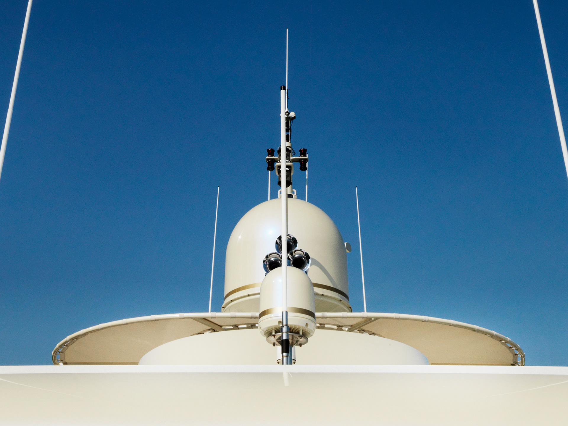 Interior art design luxury of the superyacht.