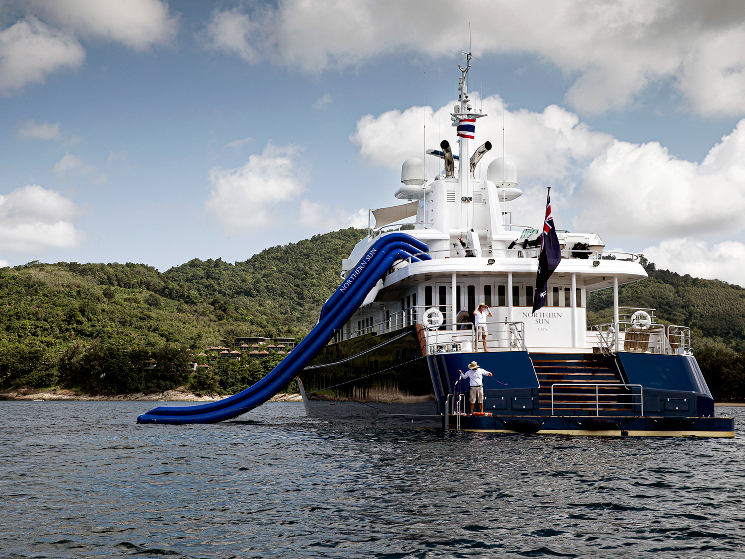 Photography for luxury superyacht Northern Sun shoot in Phuket, Thailand.