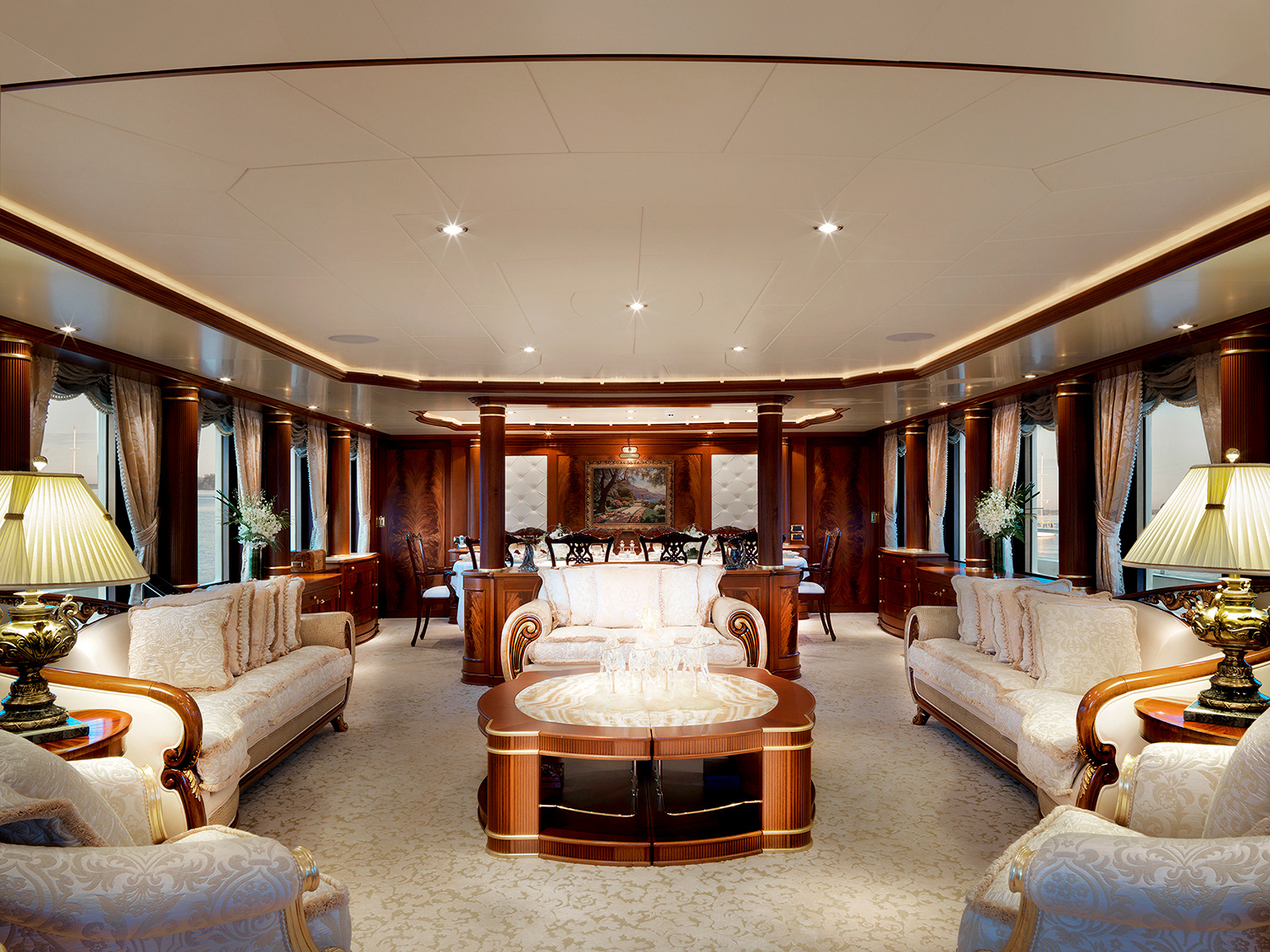 Luxury Superyacht Aquamarina shoot in Keppel Bay Singapore