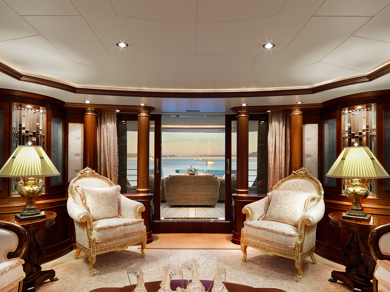 Luxury Superyacht Aquamarina shoot in Keppel Bay Singapore