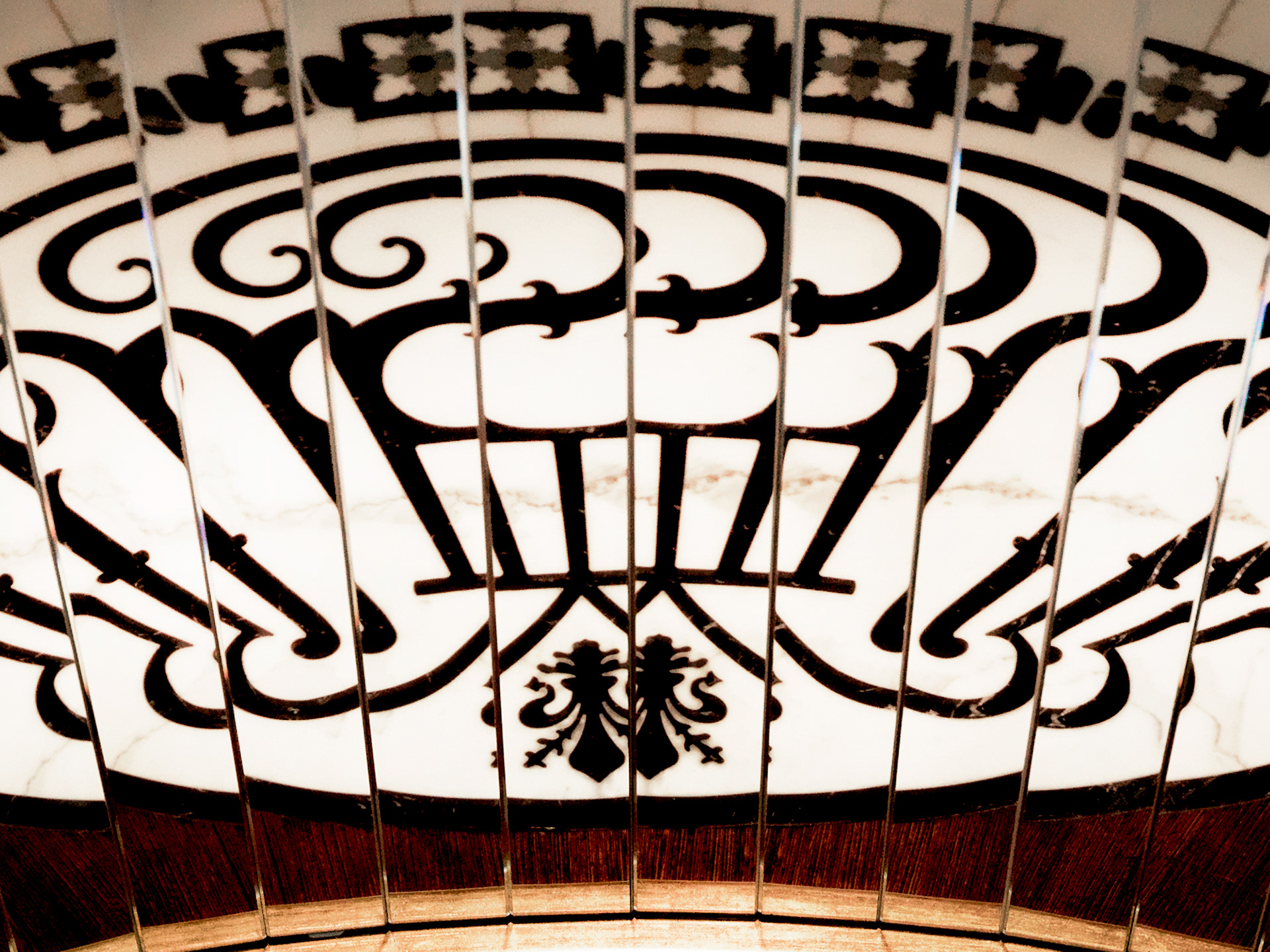 Interior art design luxury of the superyacht.