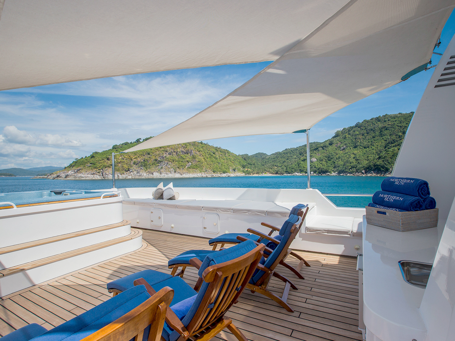 Photography for luxury superyacht Northern Sun shoot in Phuket, Thailand.