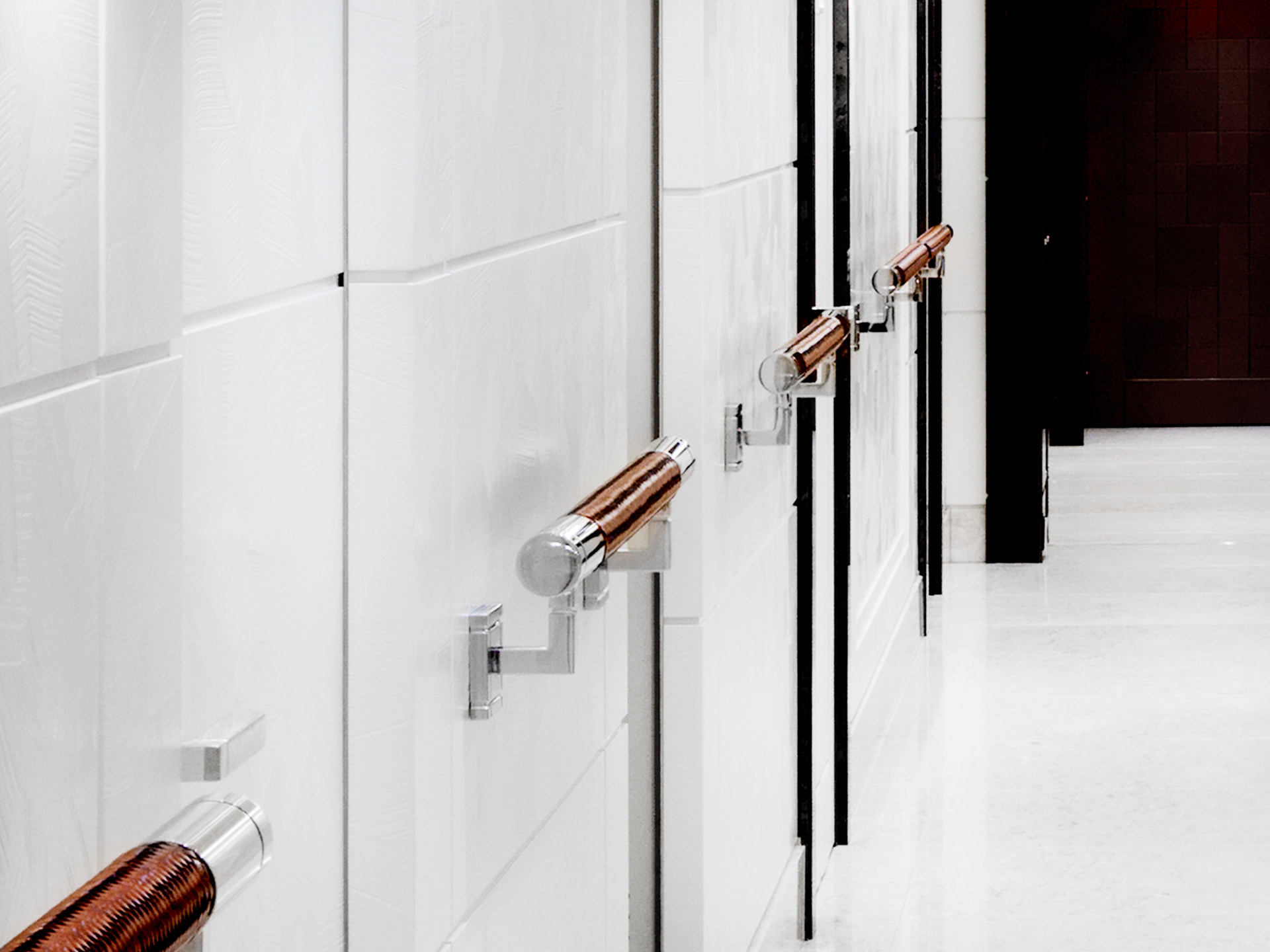 Interior art design luxury of the megayacht.