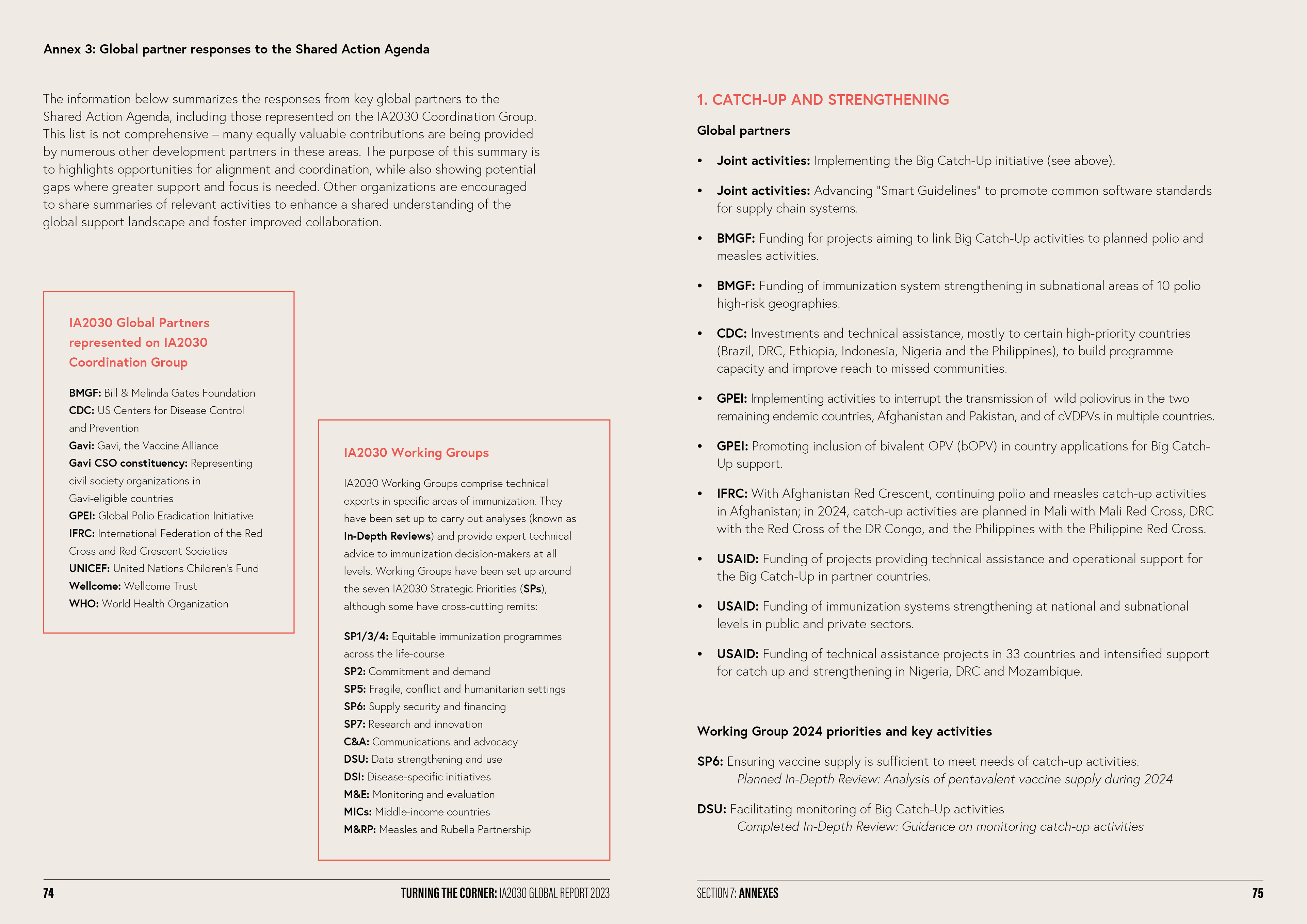 World Health Organization Immunization Agenda 2030 report design by HA-AH Design