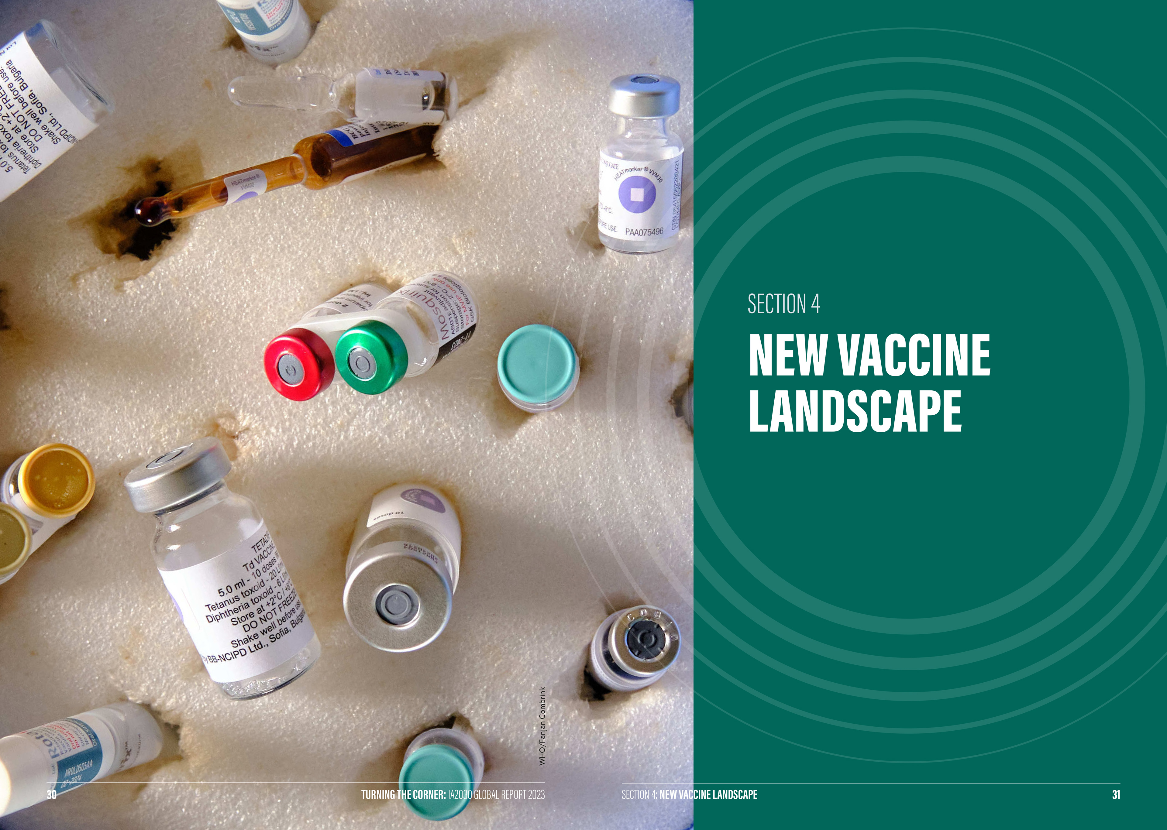 World Health Organization Immunization Agenda 2030 report design by HA-AH Design