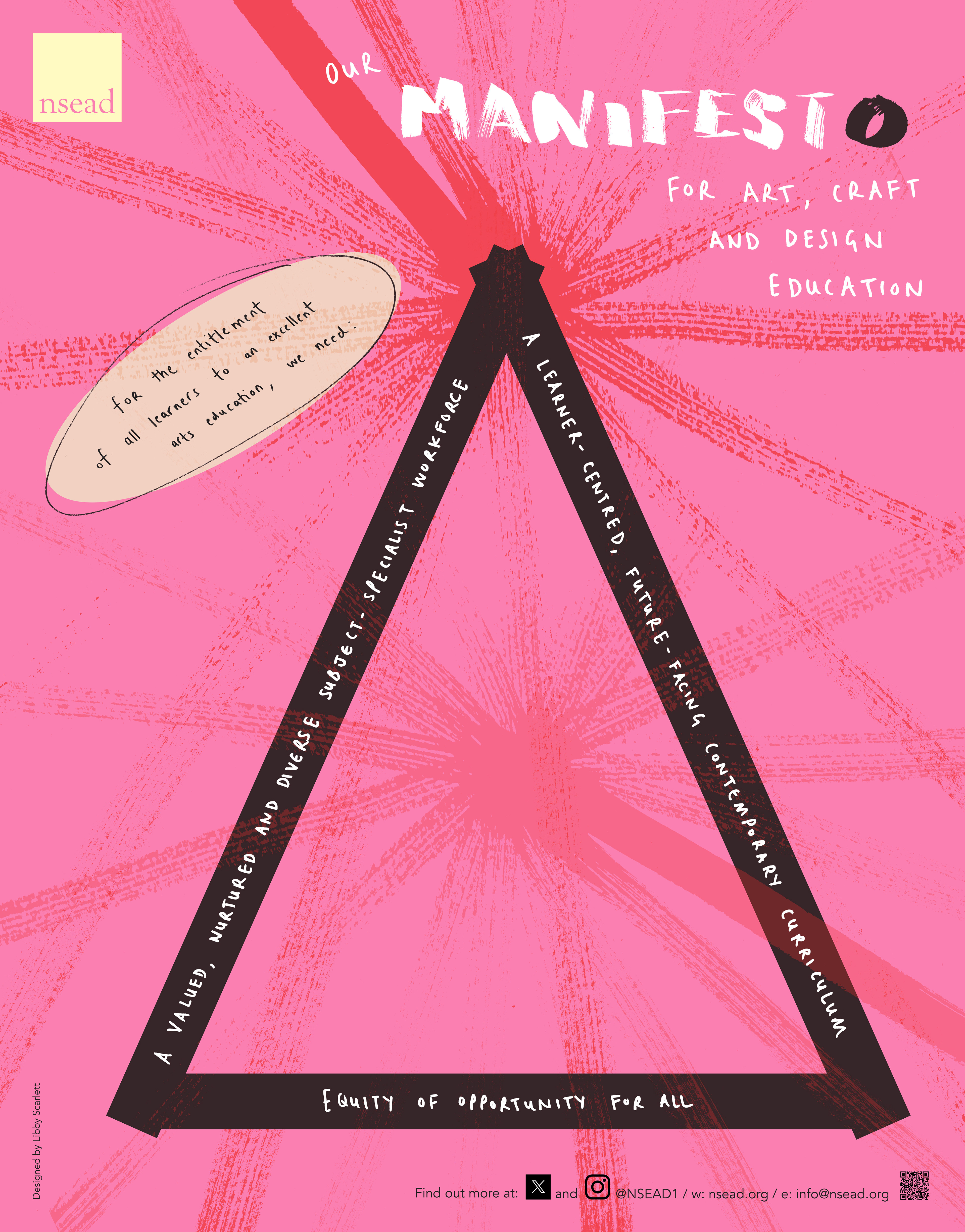 NSEAD National Society for Art and Design Education manifesto design by HA-AH Design