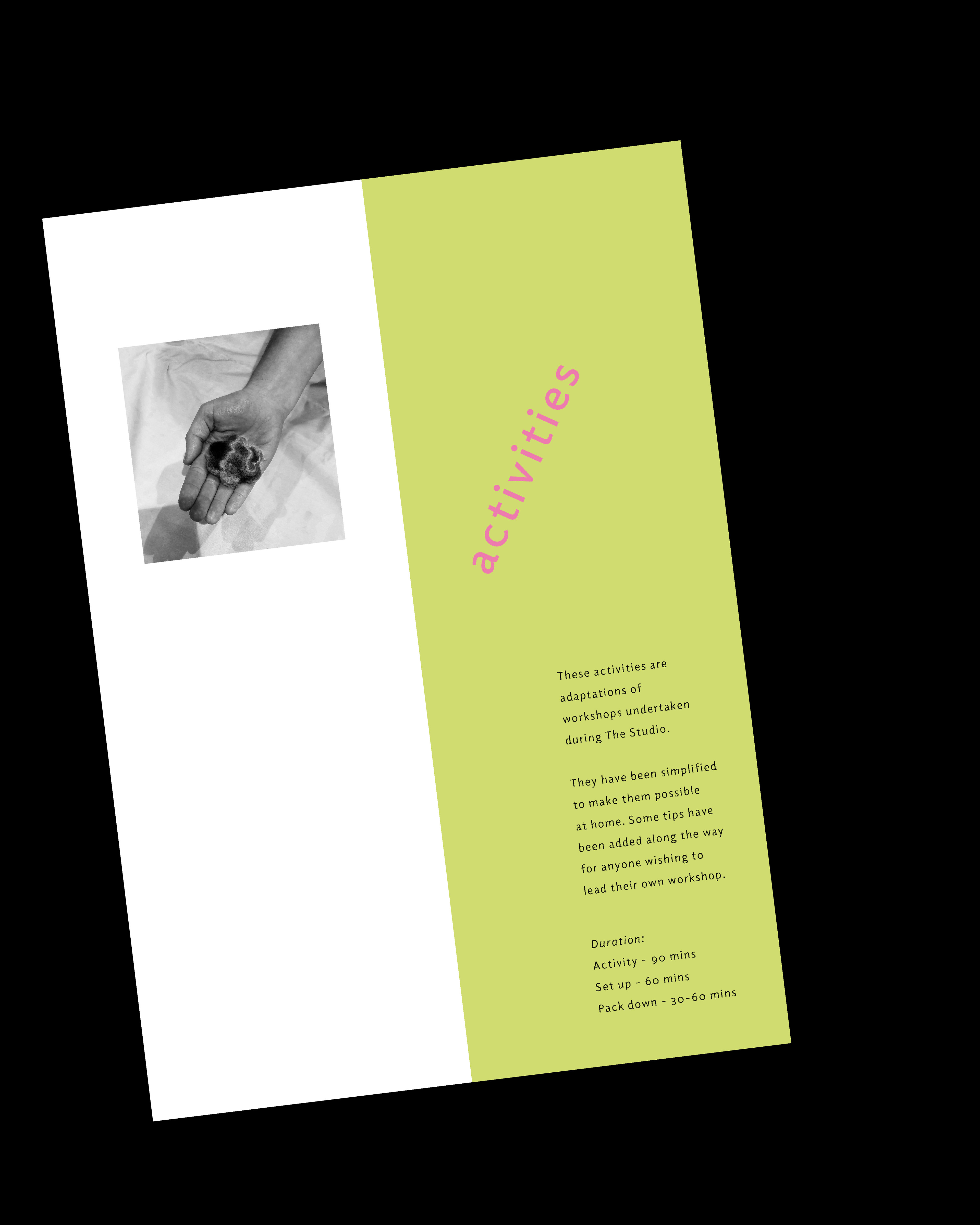 The Studio / Holding Space publication design by HA-AH Design