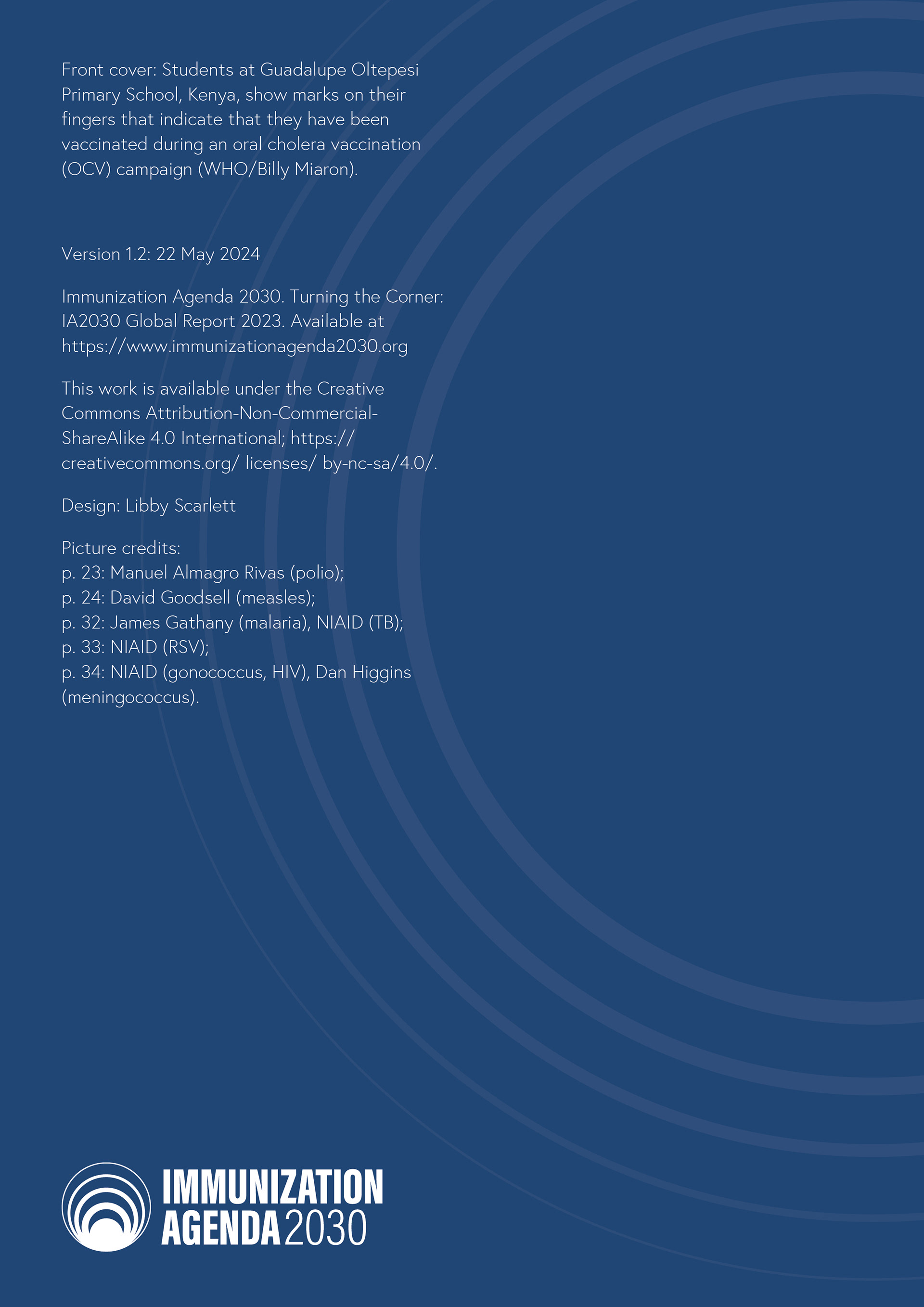 World Health Organization Immunization Agenda 2030 report design by HA-AH Design