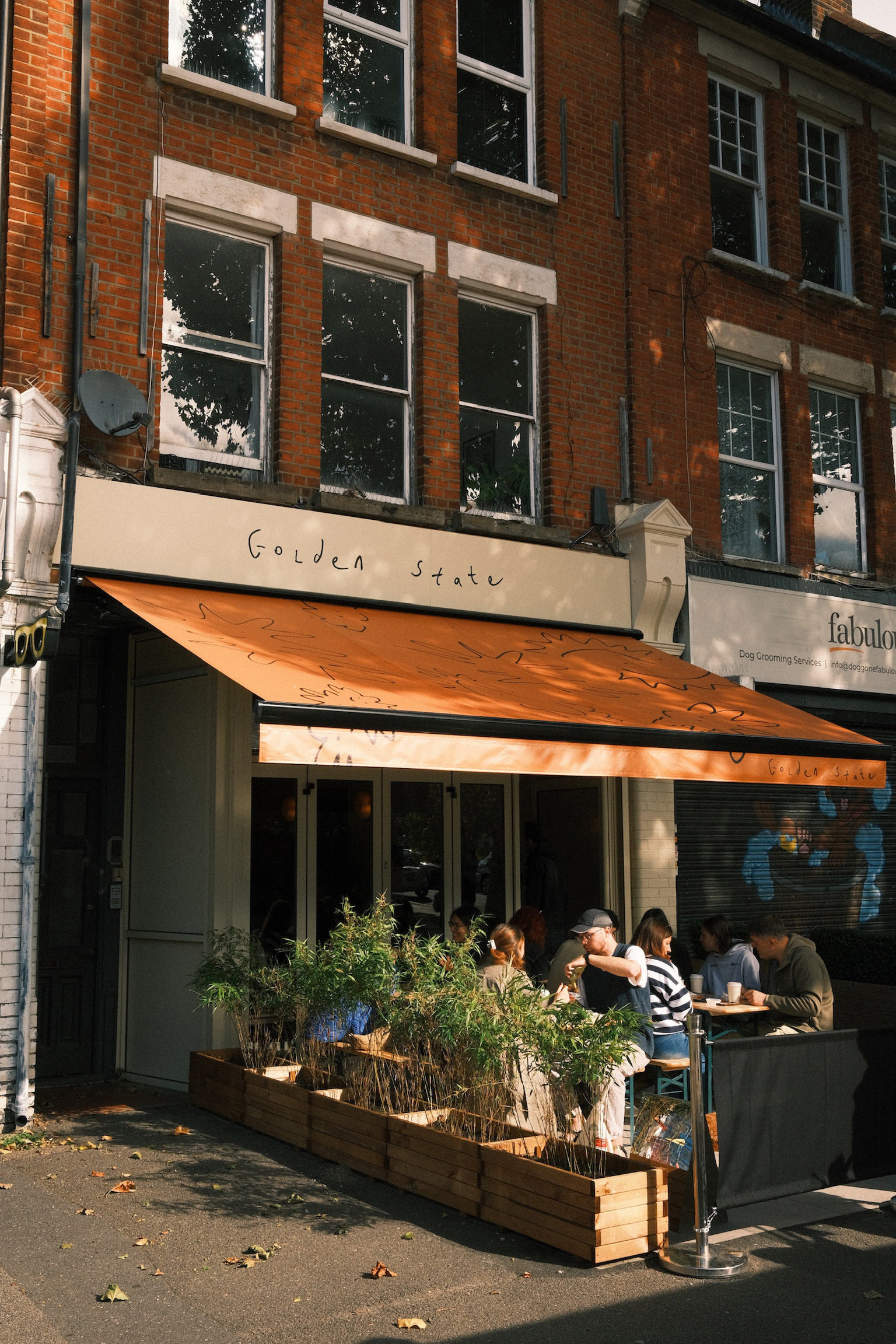 Golden State London logo branding design shop facade by HA-AH Design