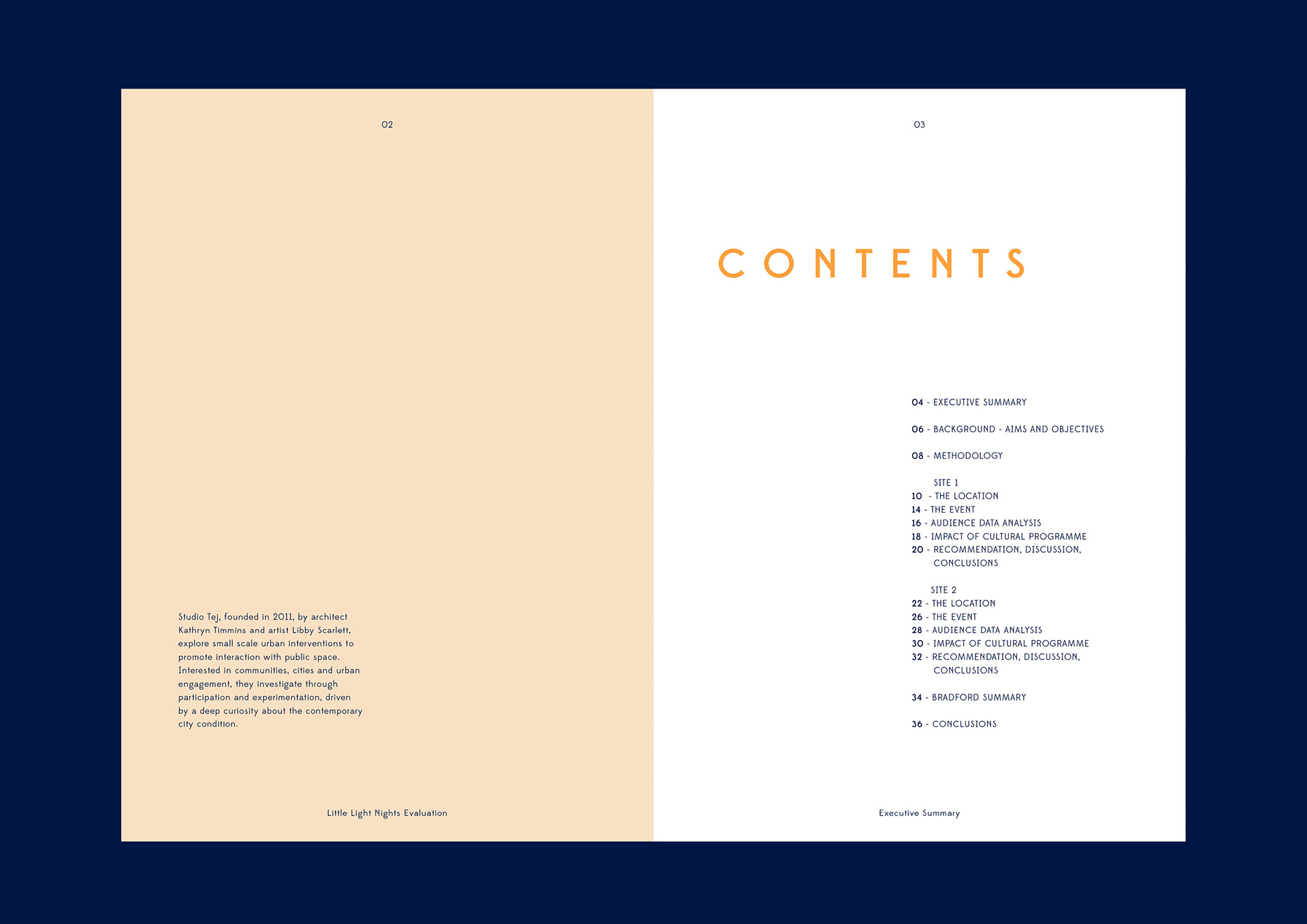 Little Light Nights / The Brick Box report design by HA-AH Design