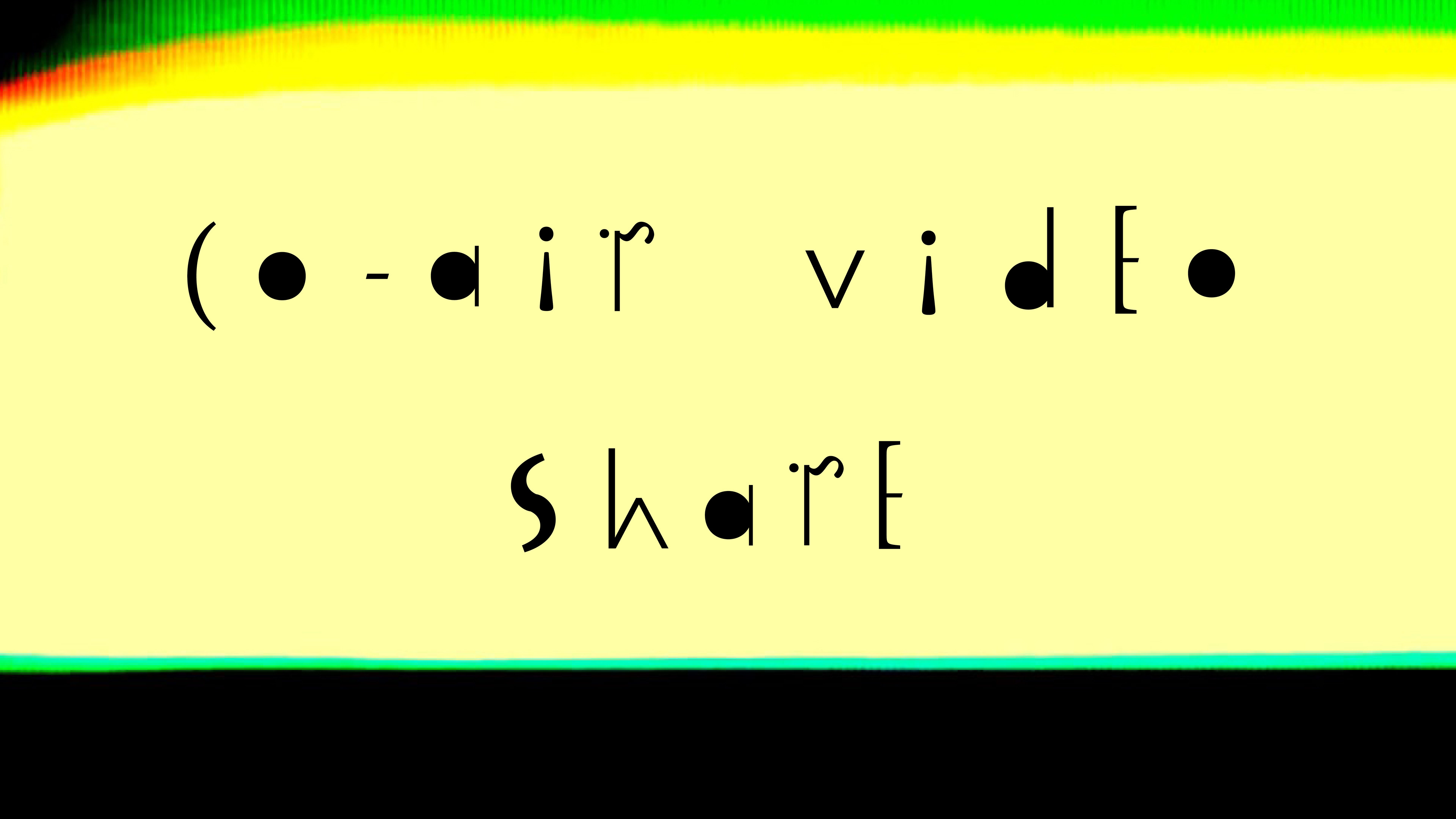 Co-Air Video Share font and digital community video making tool by HA-AH Design
