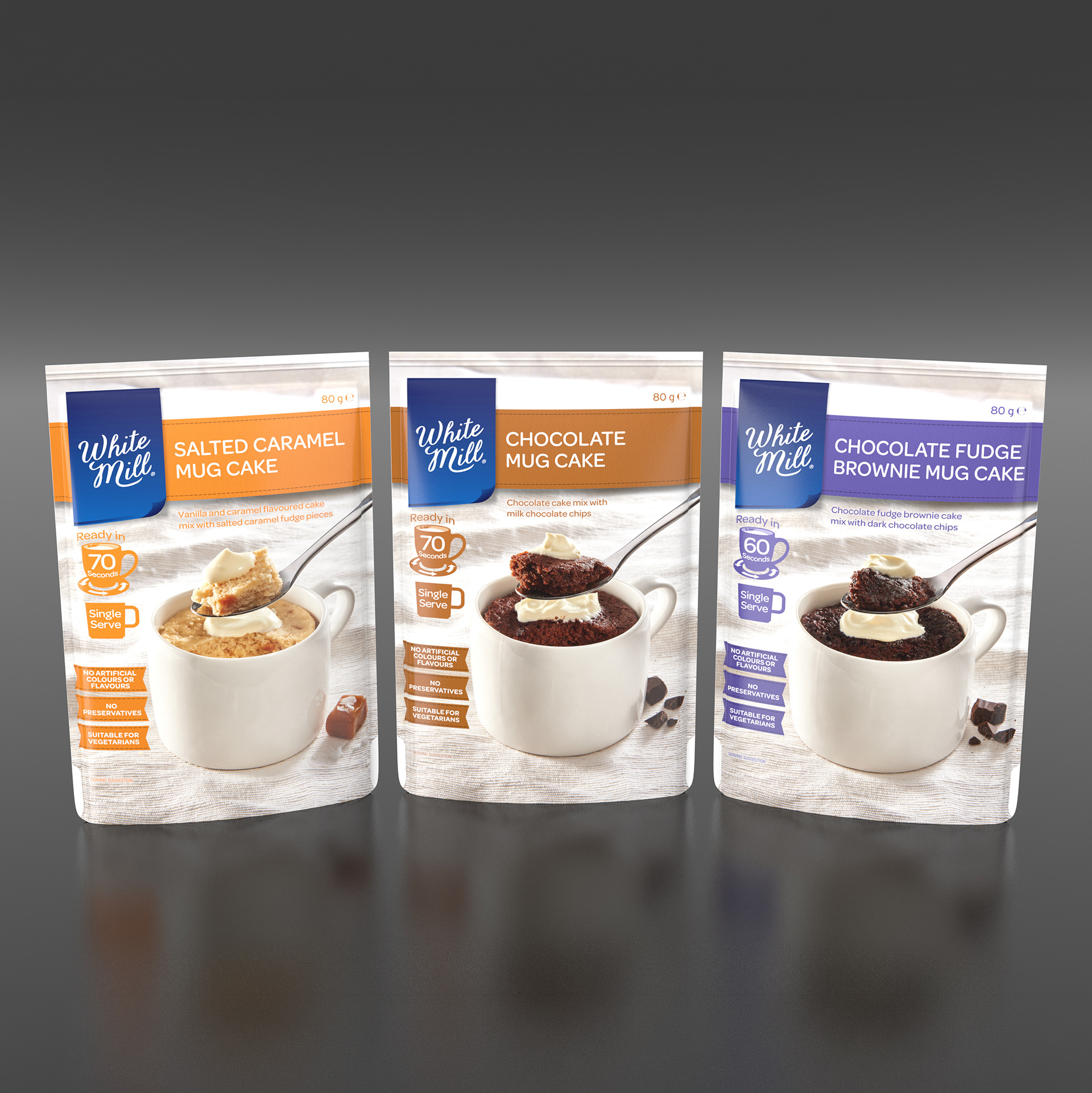 White Mill - Assorted Cake in a Mug Sachets