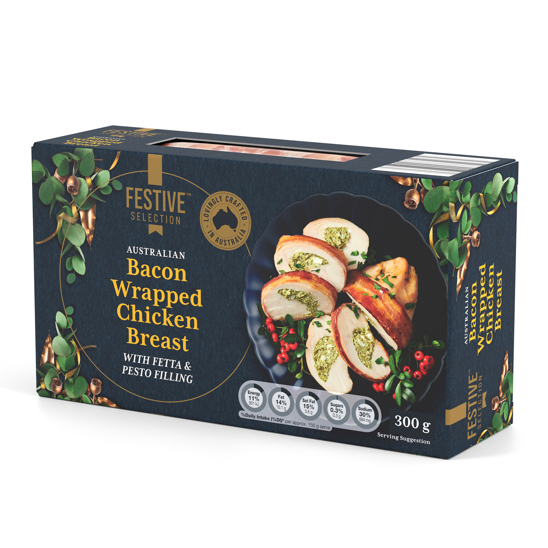 Festive Selection - Bacon Wrapped Chicken Breast