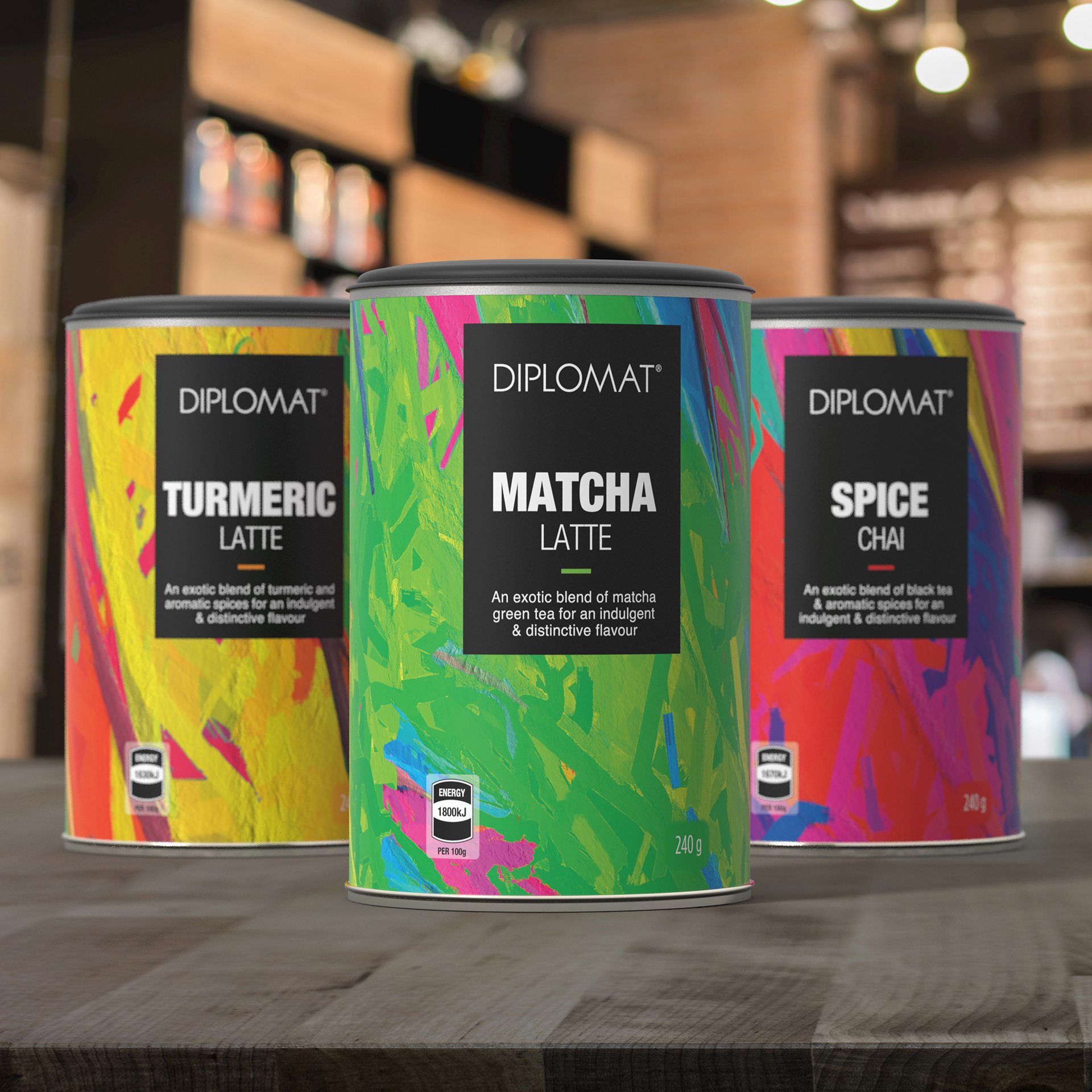 Diplomat - Assorted Lattés & Chai