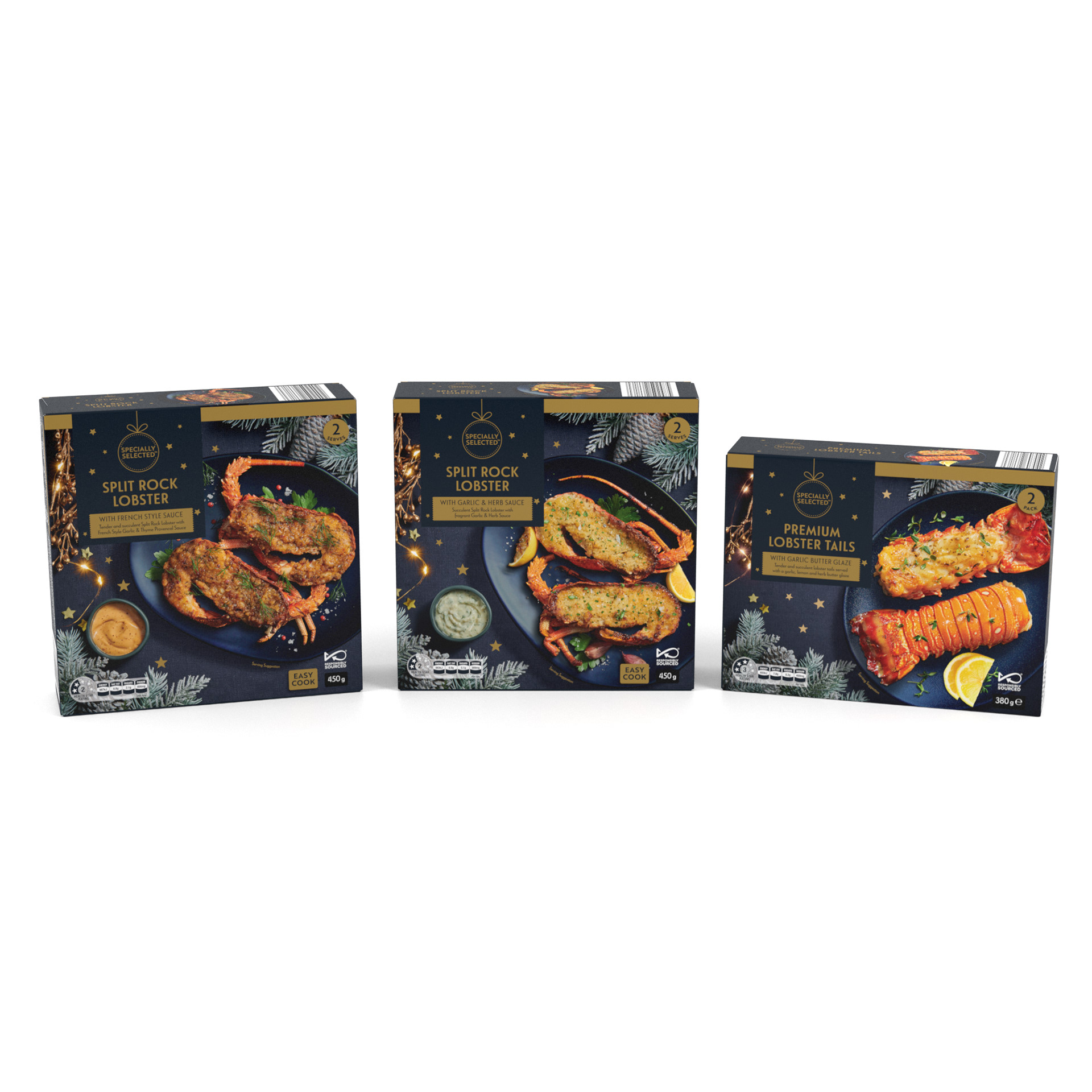 Specially Selected XMAS - Assorted Frozen Lobsters