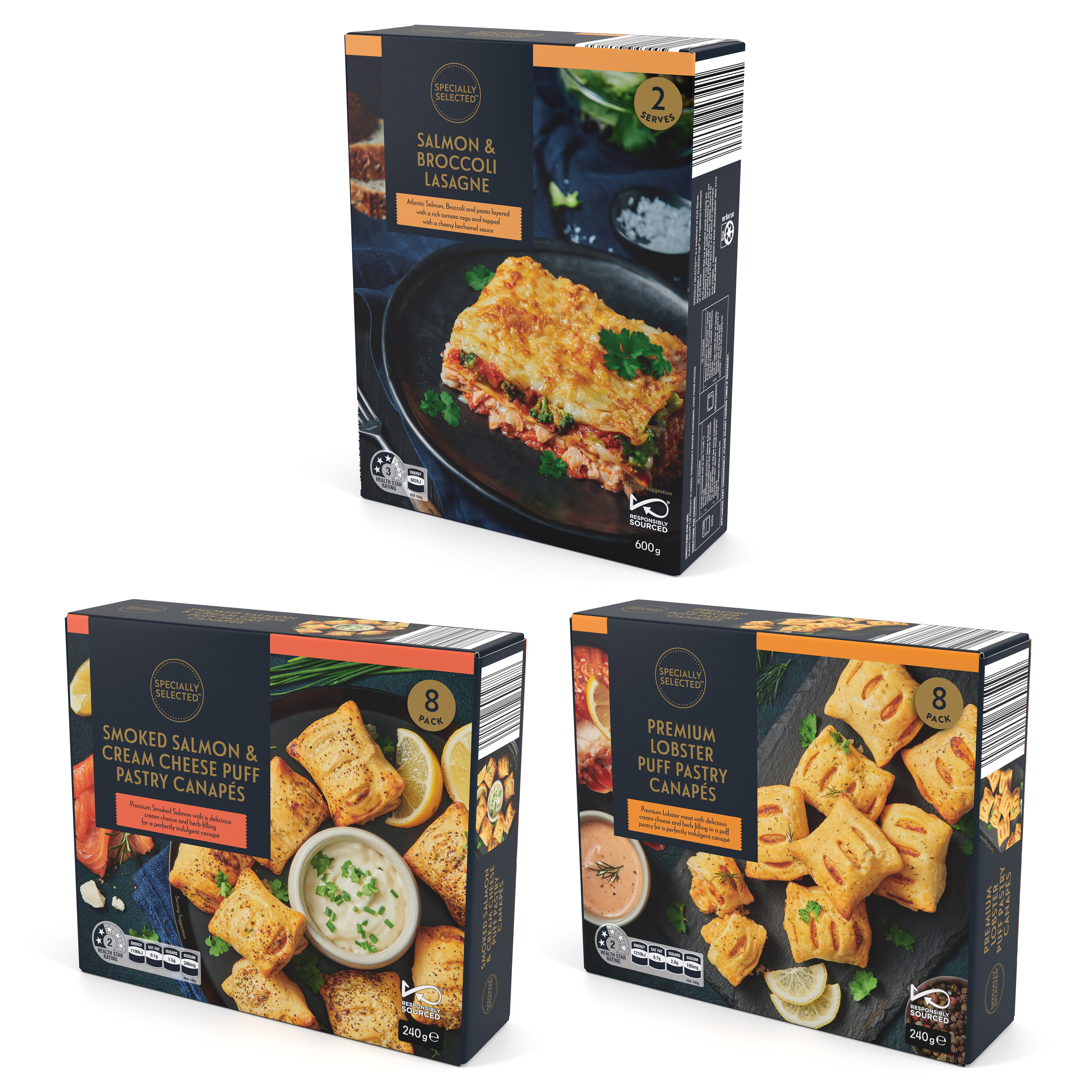 Specially Selected - Assorted Frozen Canapés & Lasagne