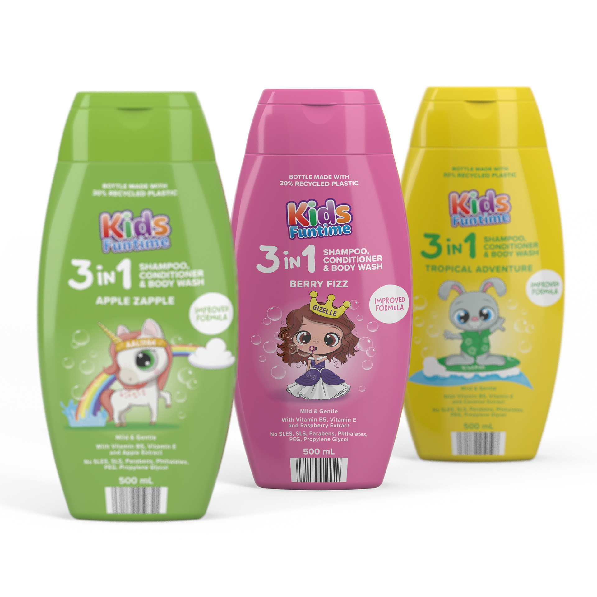 Kids Funtime - Assorted Shampoos