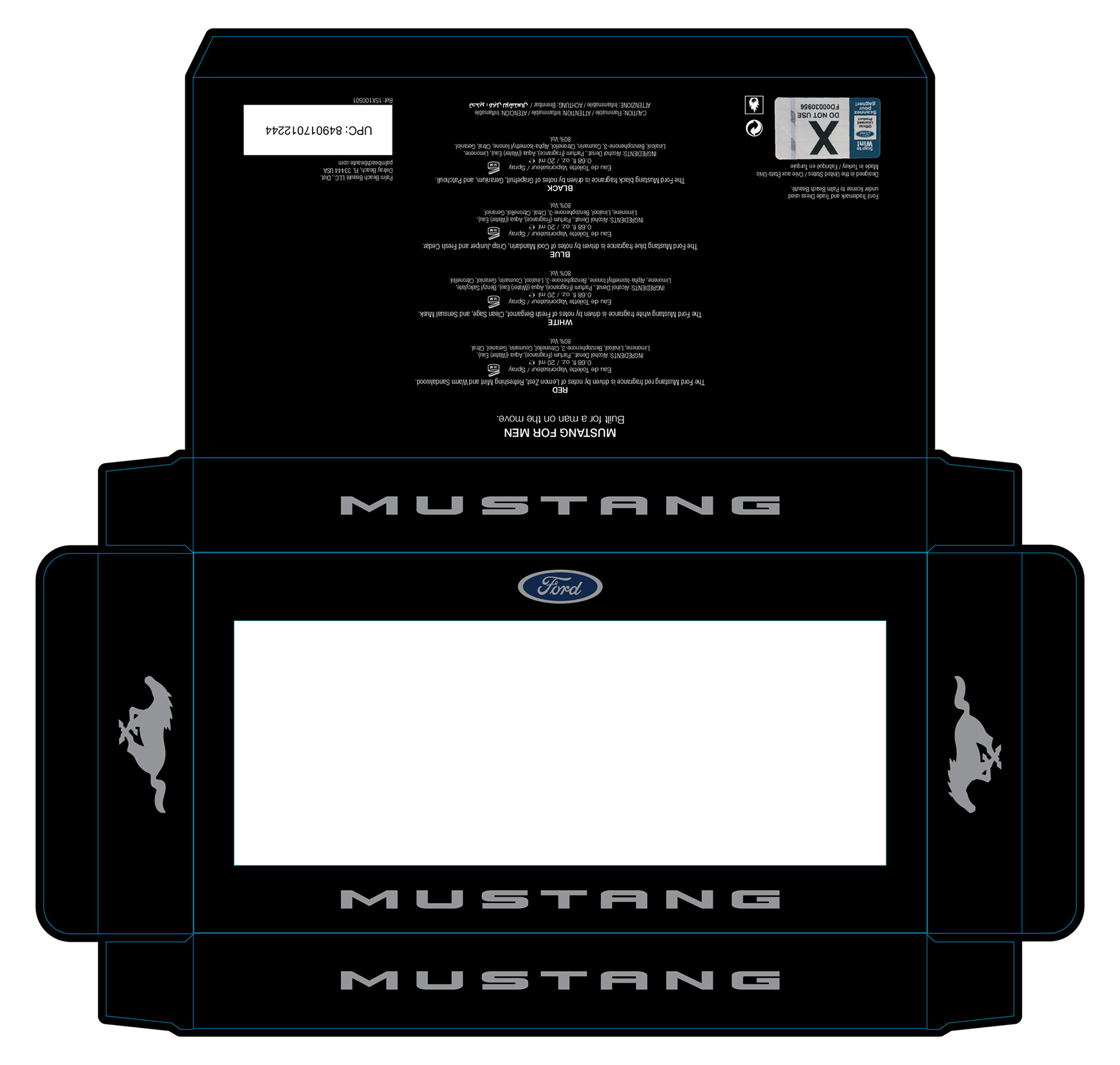 Carton with Silver Foil Stamping