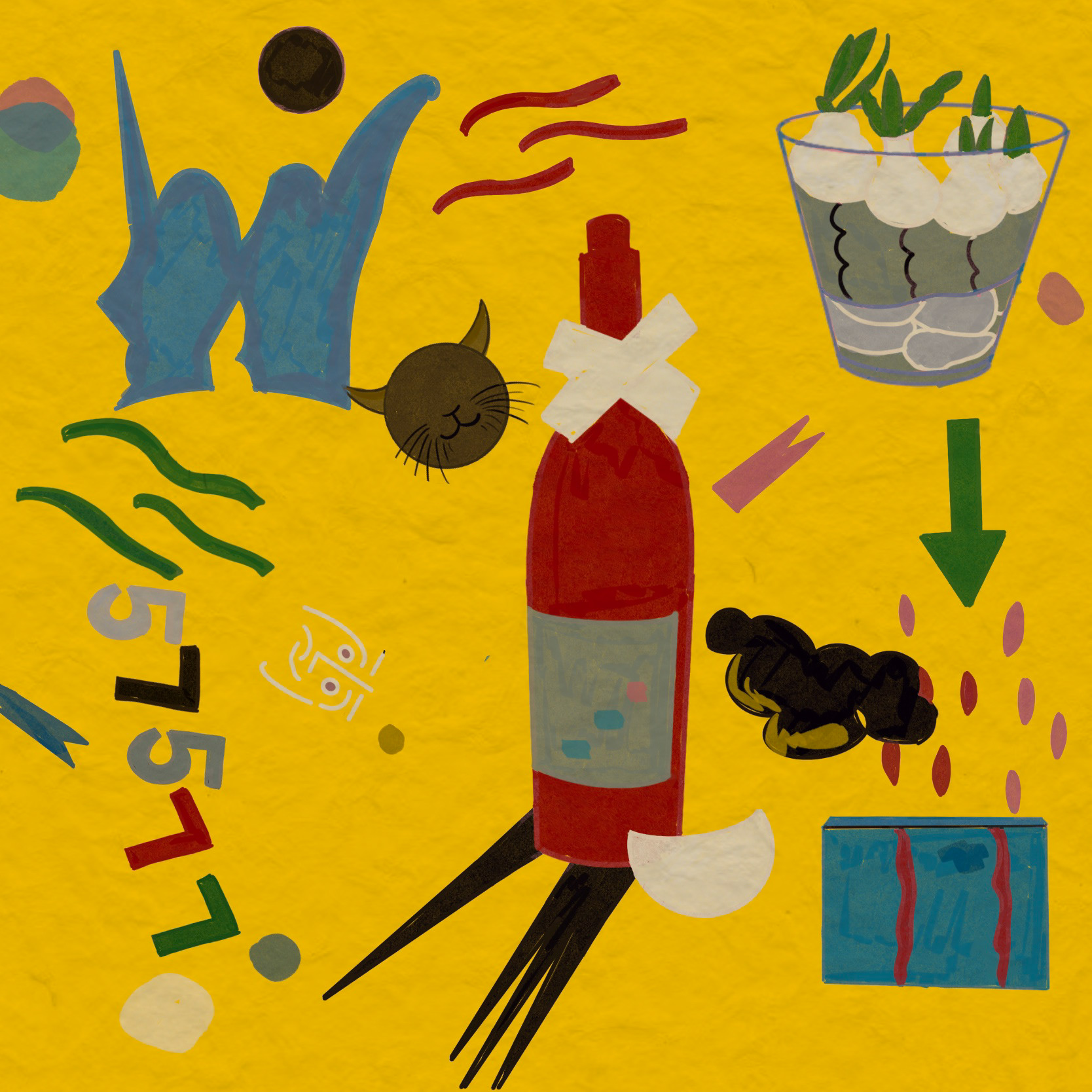 Chinese Tanka, Red Wine, Friends and More, 2022.