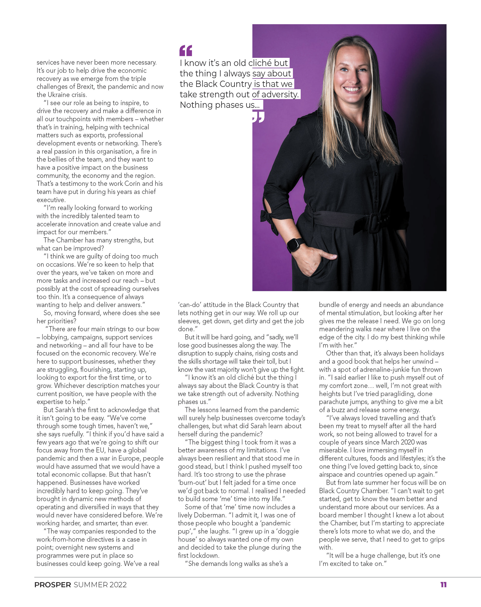 SUMMER 2022 https://www.blackcountrychamber.co.uk/news/prosper-magazine/