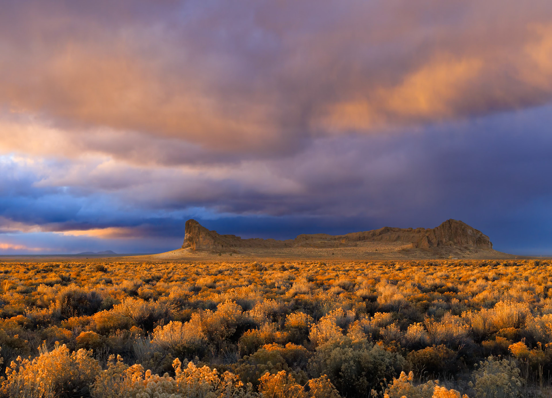 Fort Rock Sunset