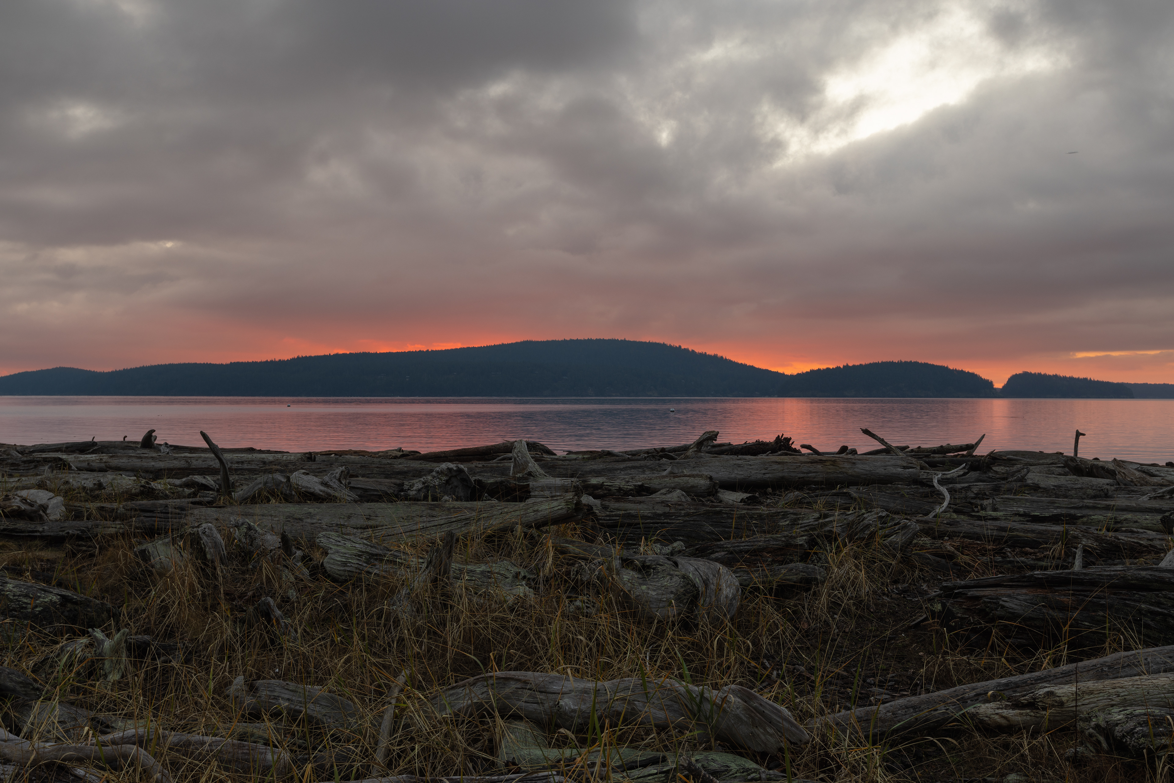 Sunrise over Lopez Island