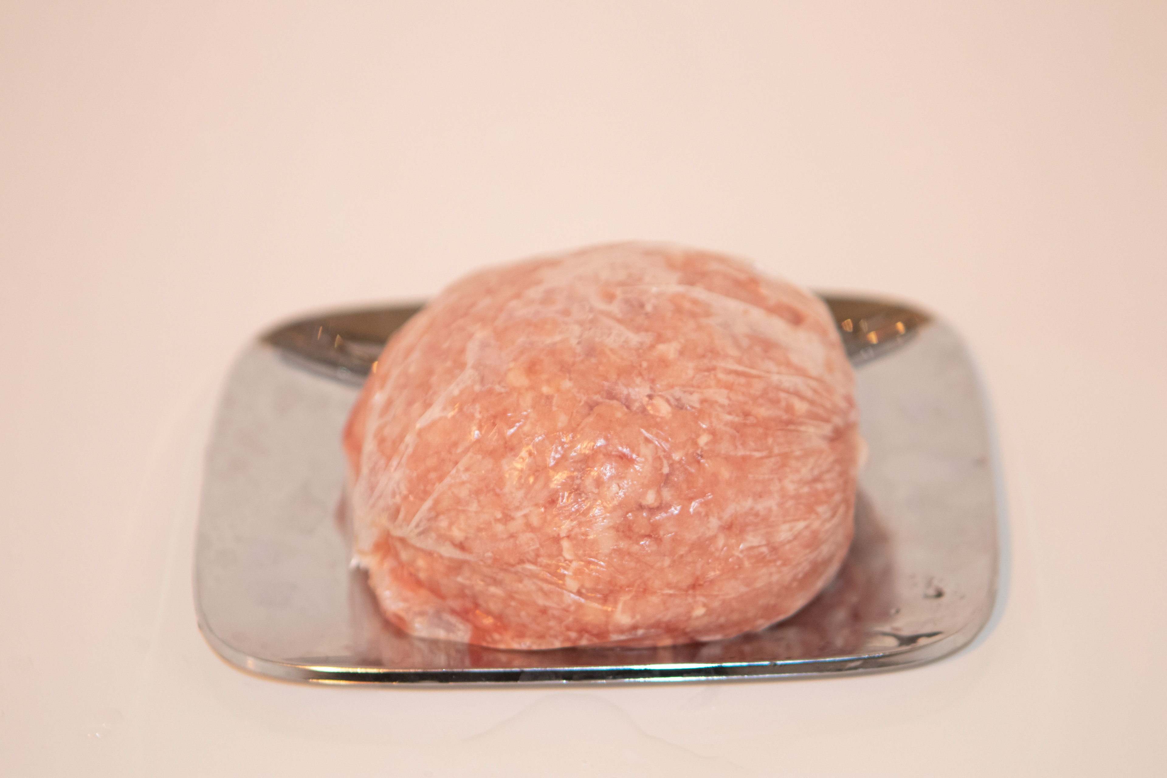 Meat in plastic bag