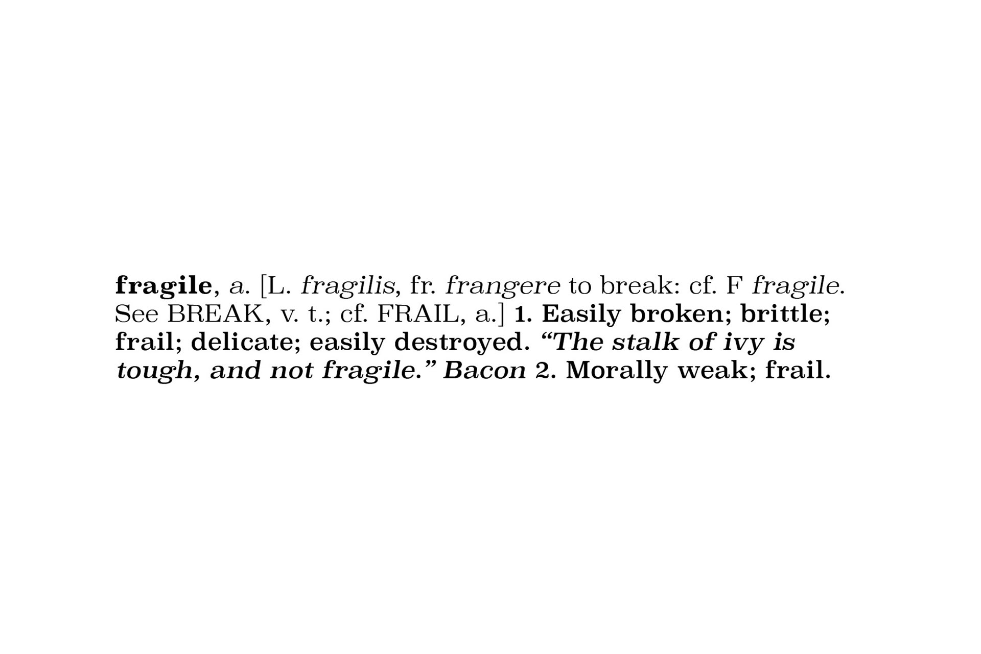 Fragile