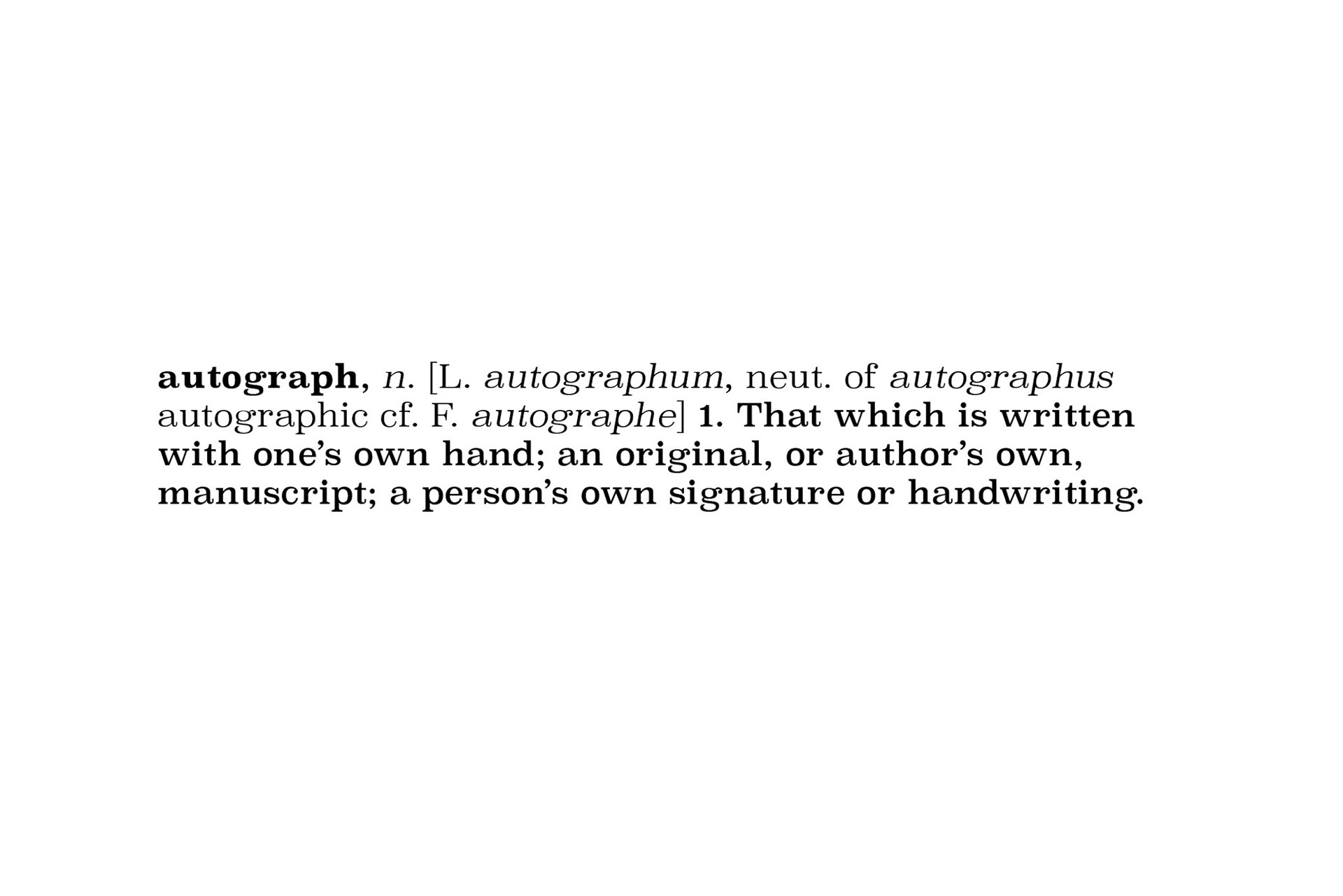 Autograph