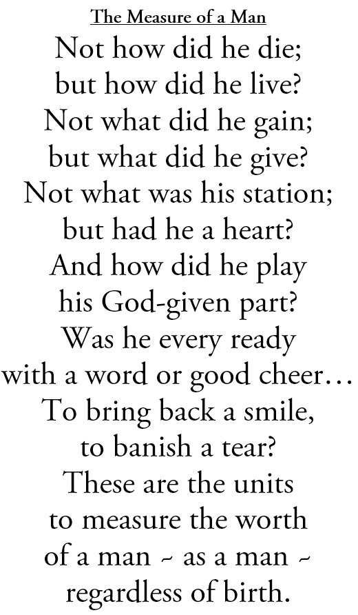 The Measure of a Man
