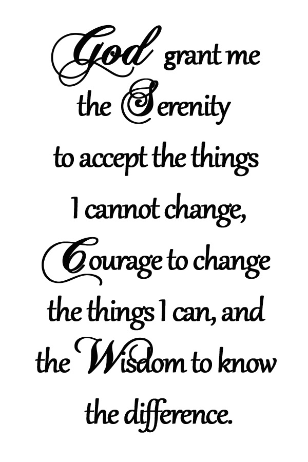 Serenity Prayer